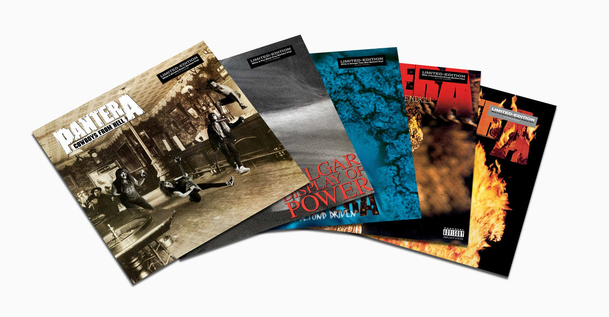 PANTERA ' 5 LP AND SLIPCASE COLLECTOR'S BUNDLE