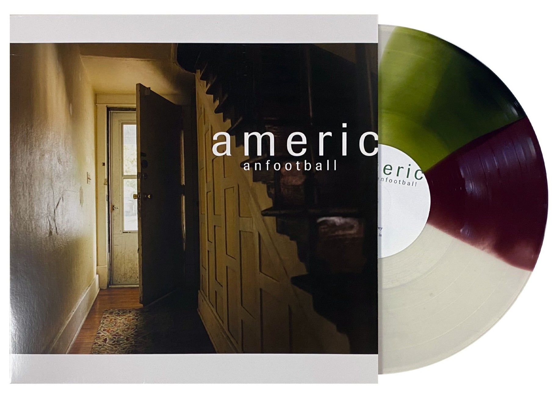 AMERICAN FOOTBALL ‘LP2’ LP (Limited Edition – Only 200 Made, Olive, Cloudy Clear, and Brown Twister Vinyl)