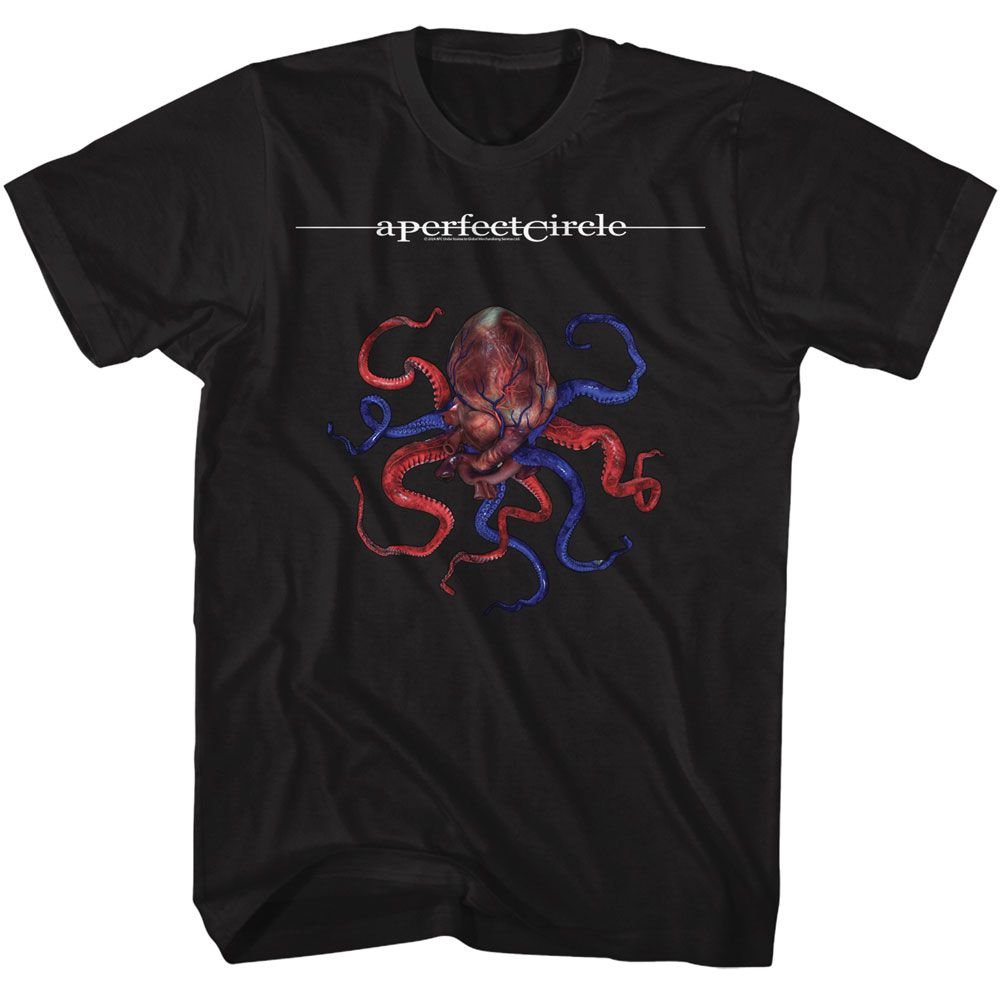 A PERFECT CIRCLE 'APC OCTOHEART' ADULT T-SHIRT