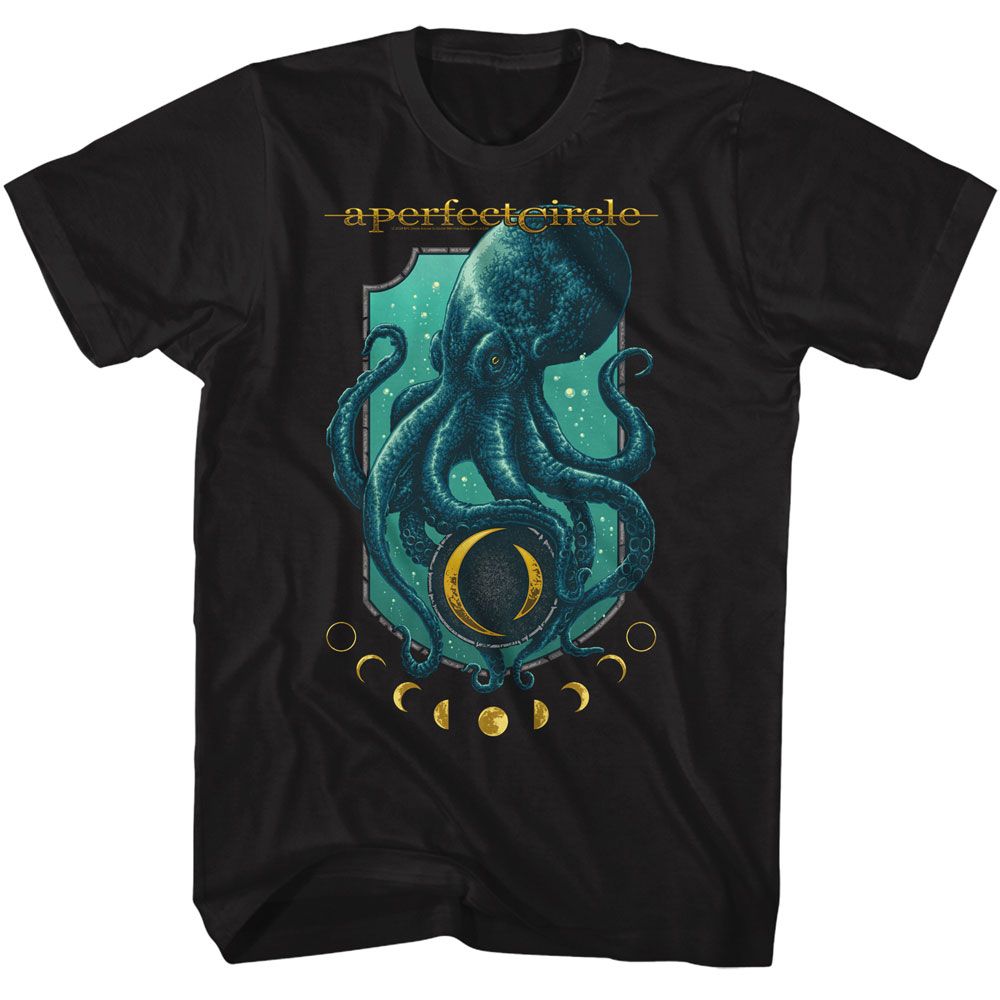 A PERFECT CIRCLE 'APC OCTO MOON PHASE' ADULT T-SHIRT