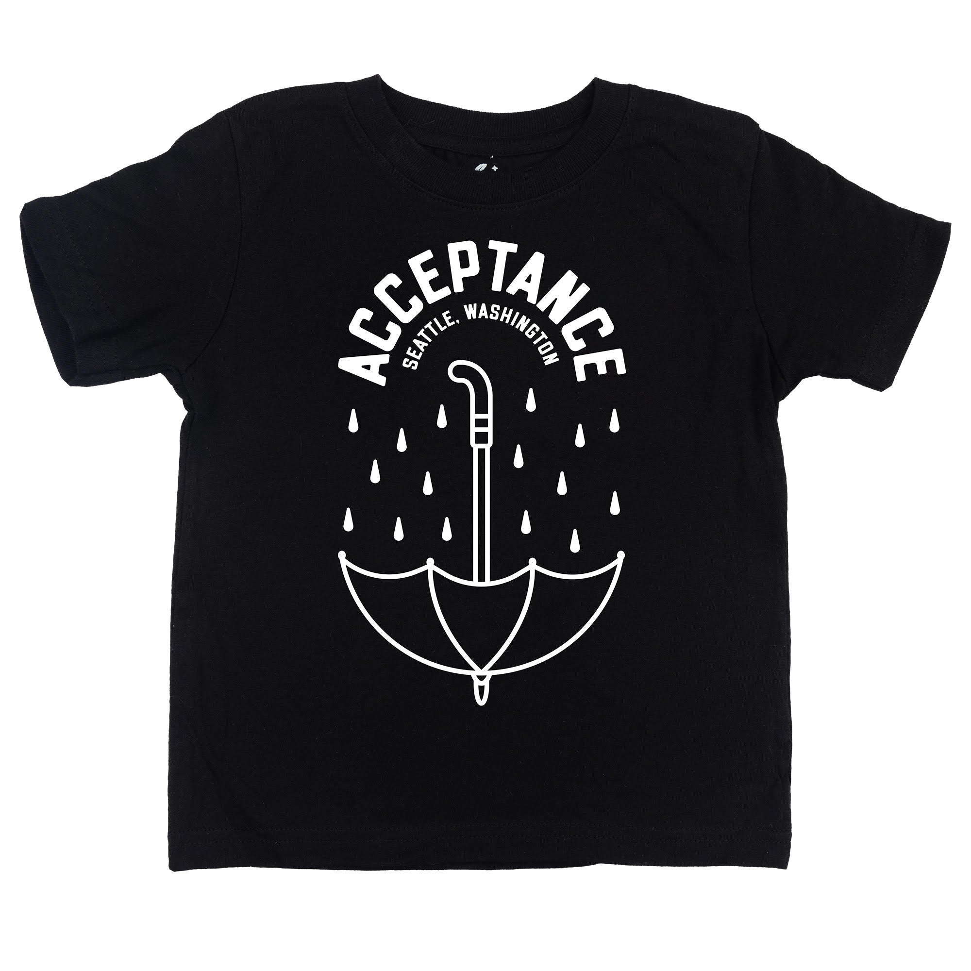 ACCEPTANCE BLACK TODDLER T-SHIRT