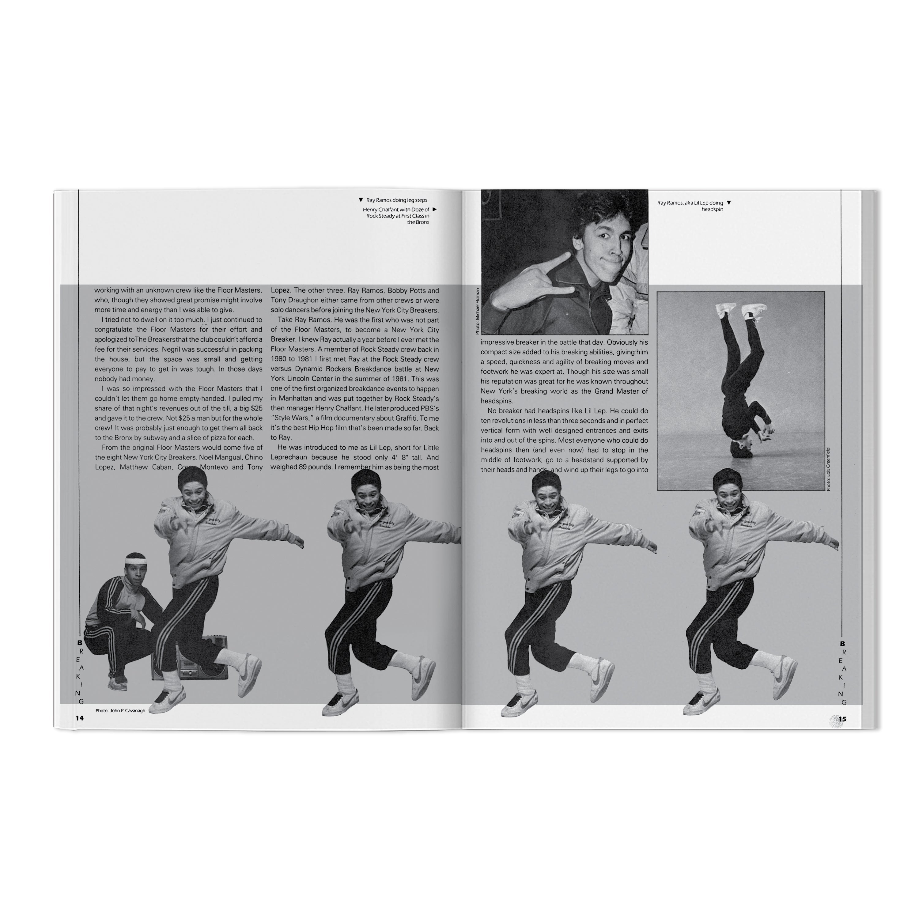 MICHAEL HOLMAN “BREAKING AND THE NEW YORK CITY BREAKERS” BOOK