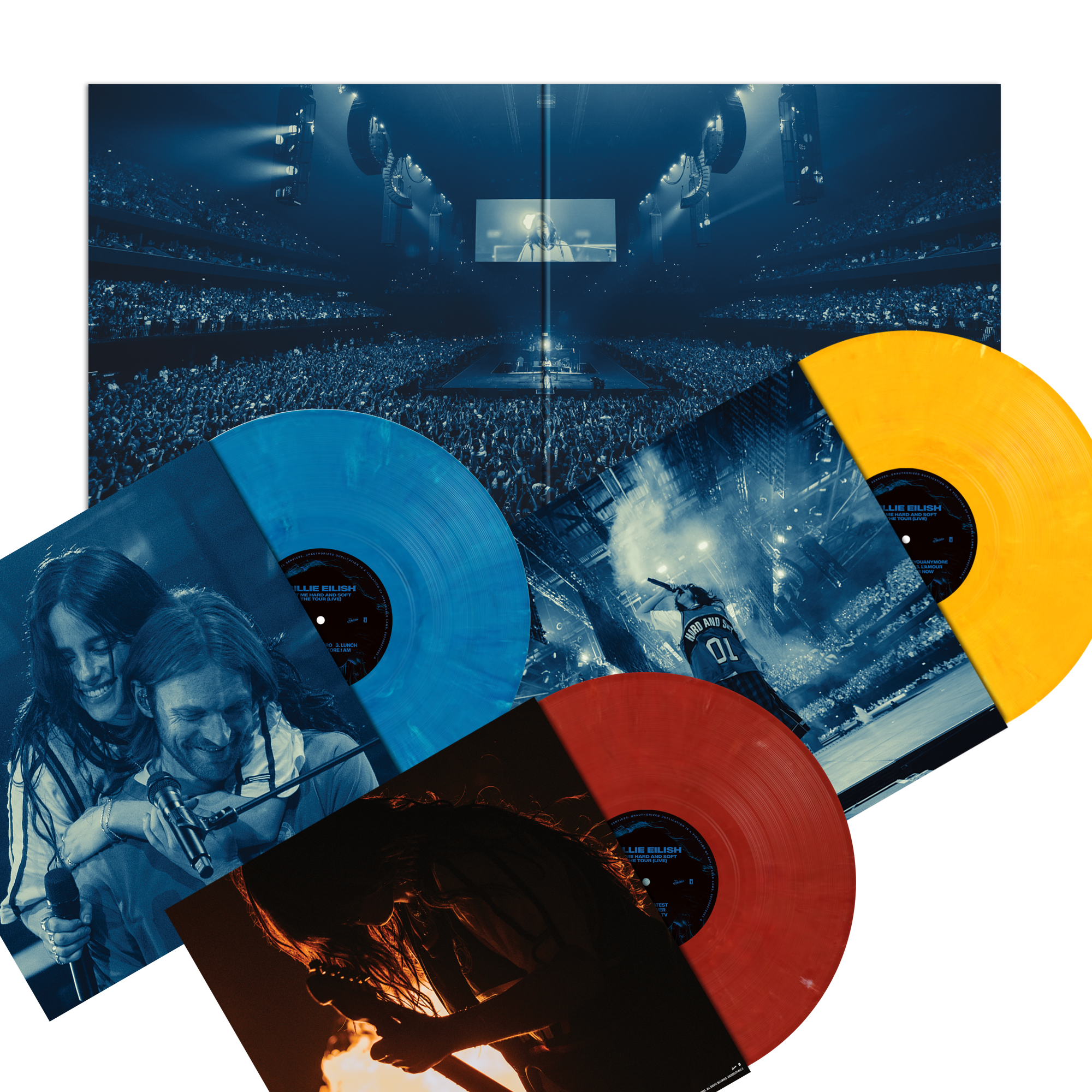 BILLIE EILISH 'HIT ME HARD AND SOFT: THE TOUR (LIVE)' 3LP (Recycled Color Vinyl)