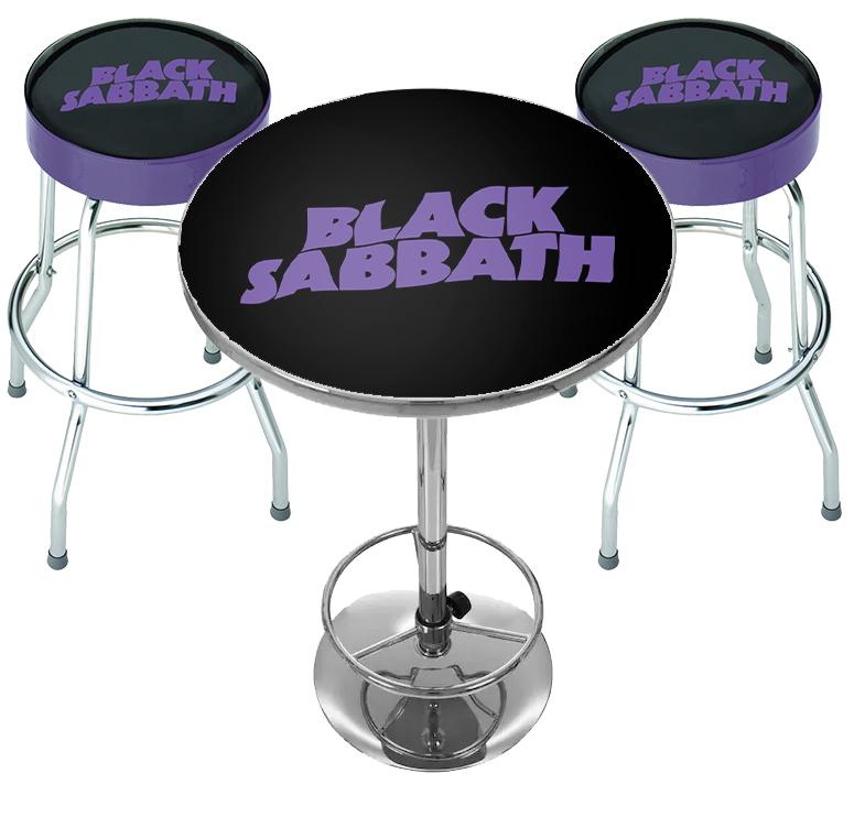 ROCKSAX BLACK SABBATH BAR TABLE SET - SABBATH BLOODY SABBATH