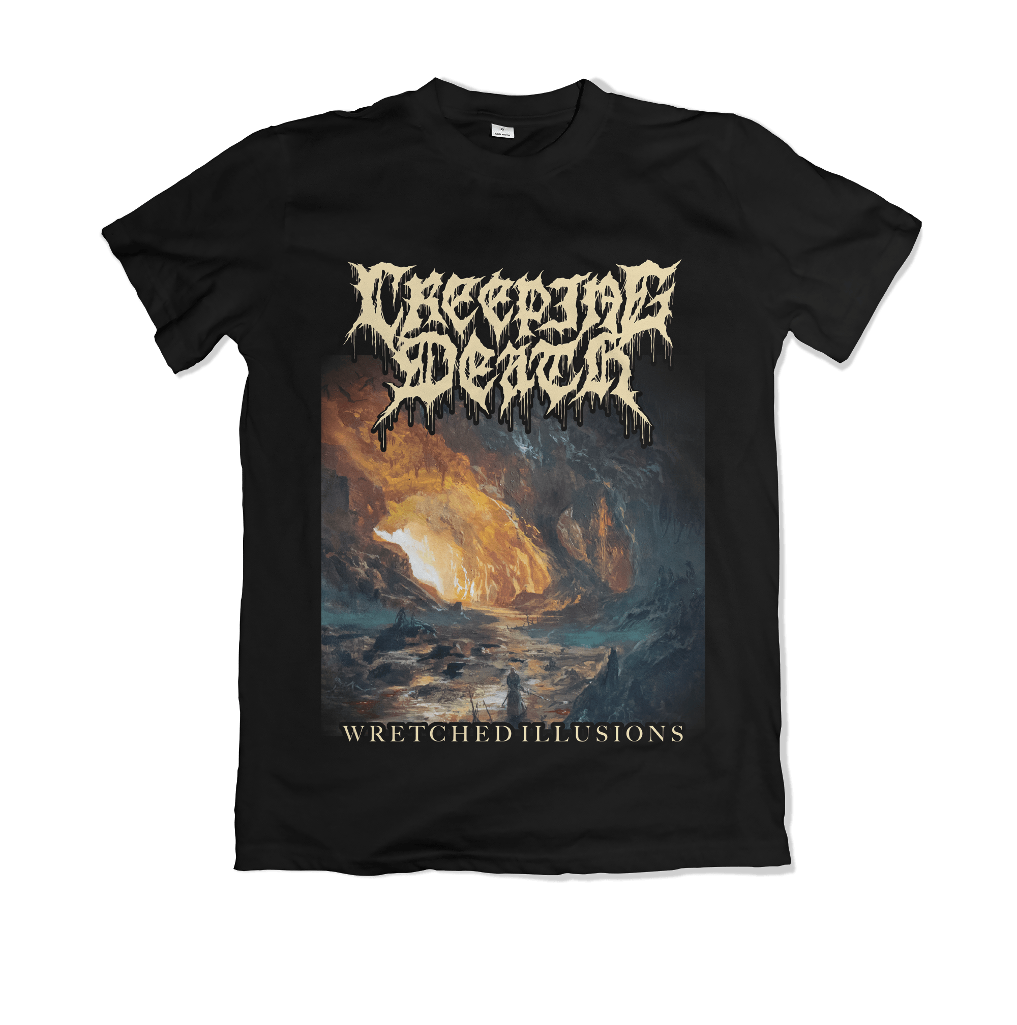 CREEPING DEATH WRETCHED ILLUSIONS ALBUM ART T-SHIRT