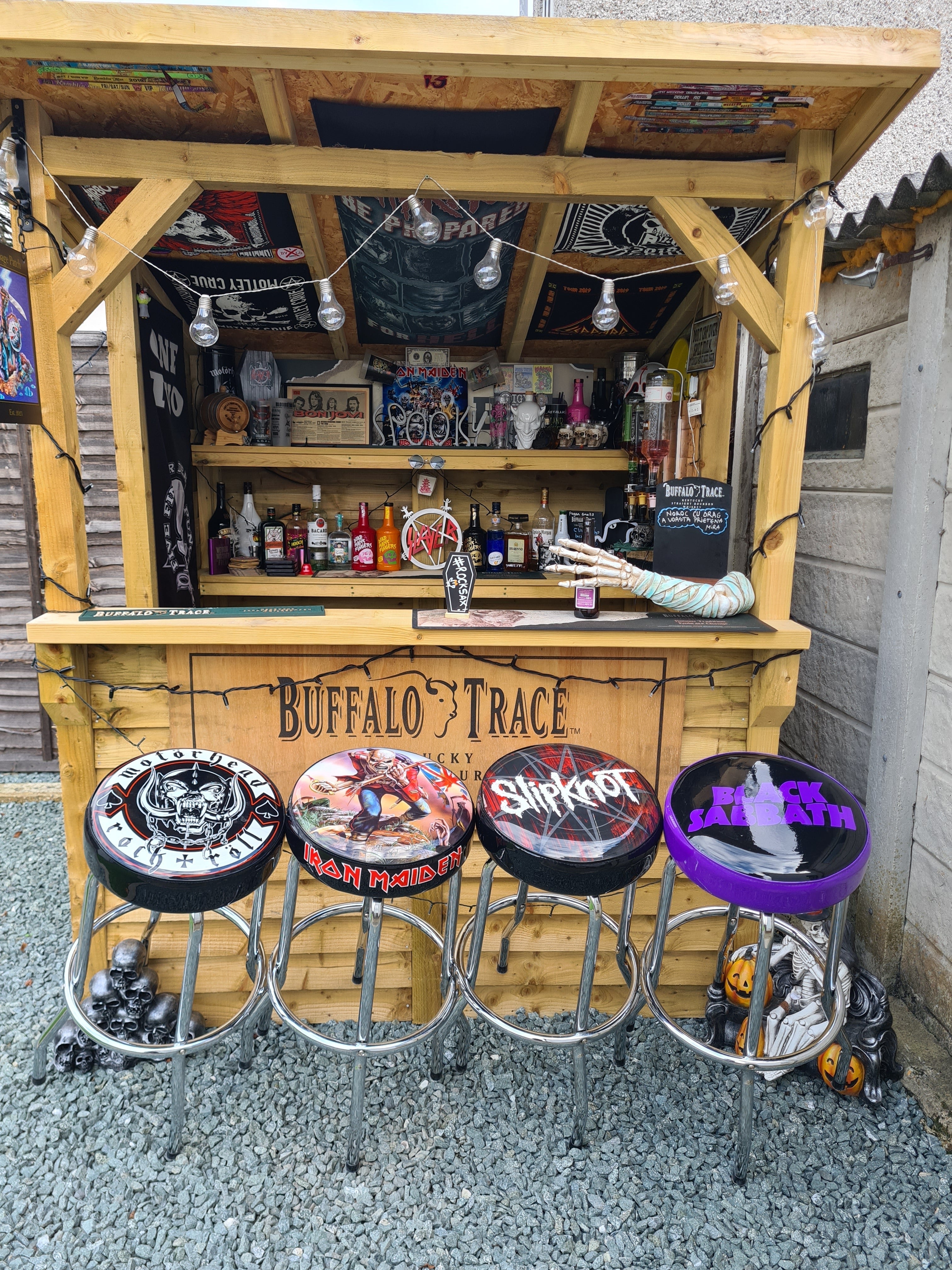 ROCKSAX DAVID BOWIE BAR STOOL - ALADDIN SANE