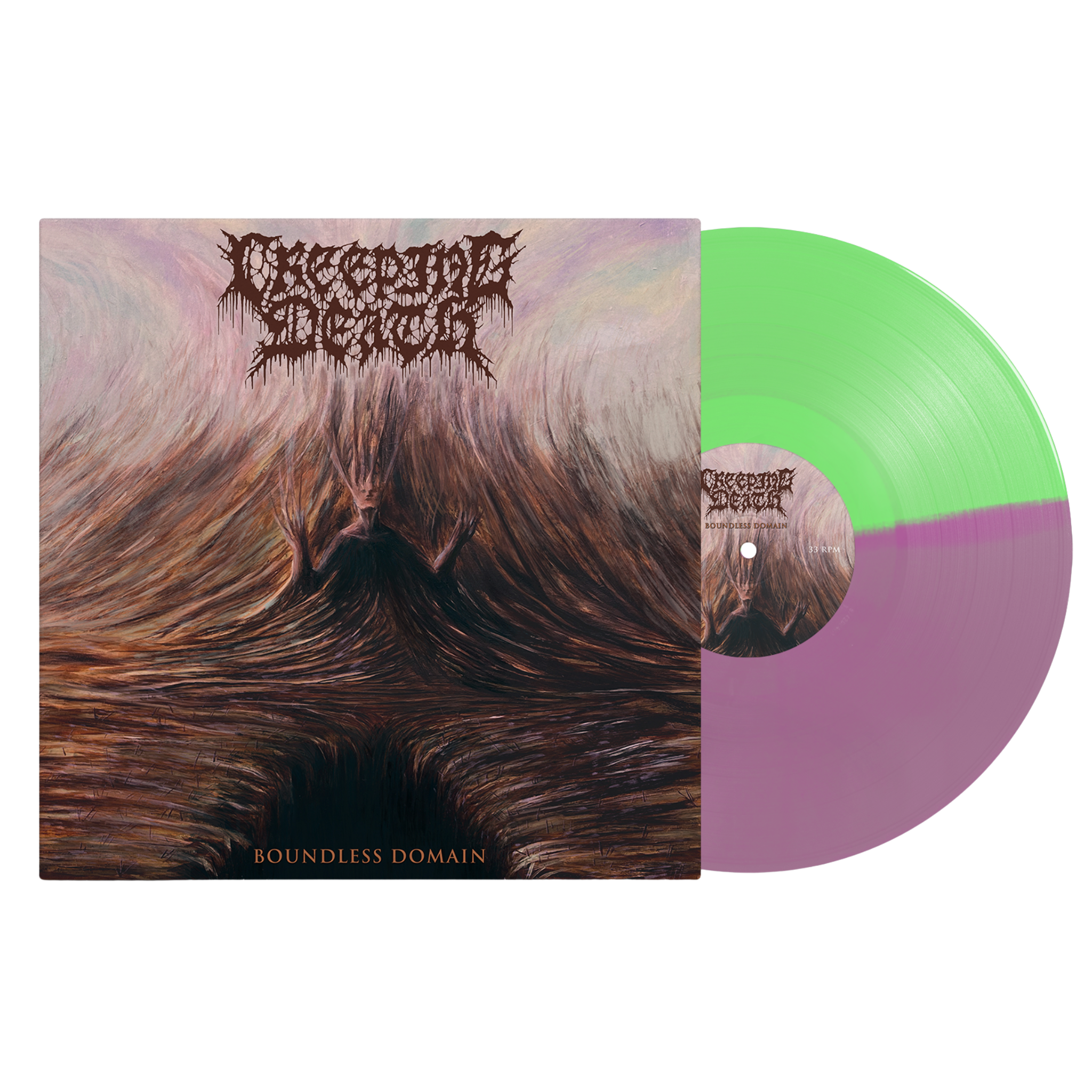 CREEPING DEATH 'BOUNDLESS DOMAIN' LP (Half/Half Vinyl)