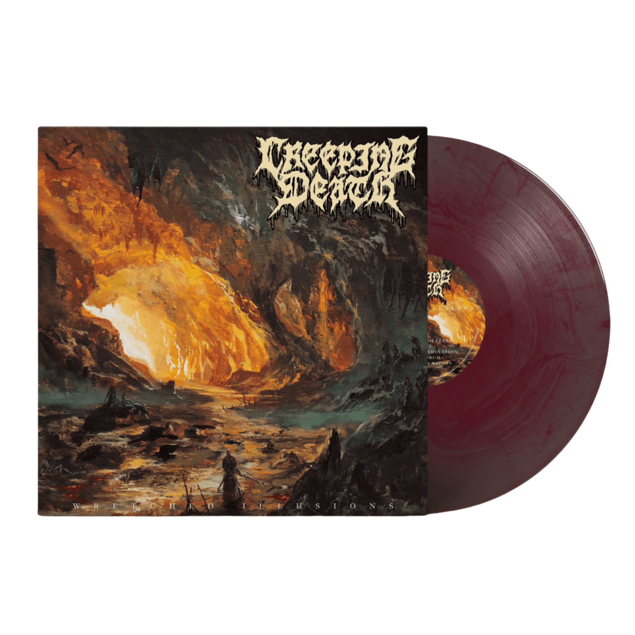 CREEPING DEATH 'WRETCHED ILLUSIONS' LP (Grape Galaxy Vinyl)