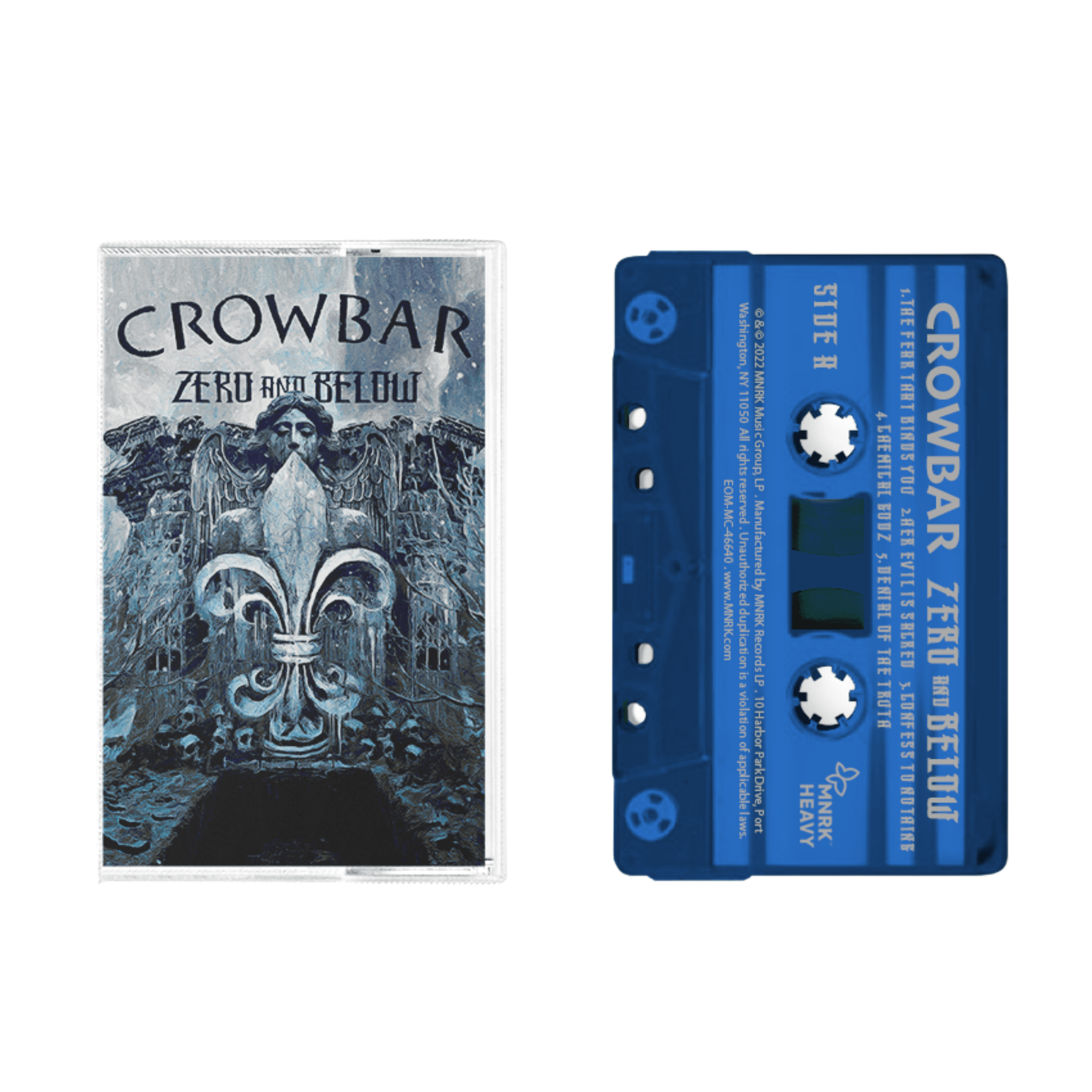 CROWBAR - ZERO AND BELOW BLUE CASSETTE