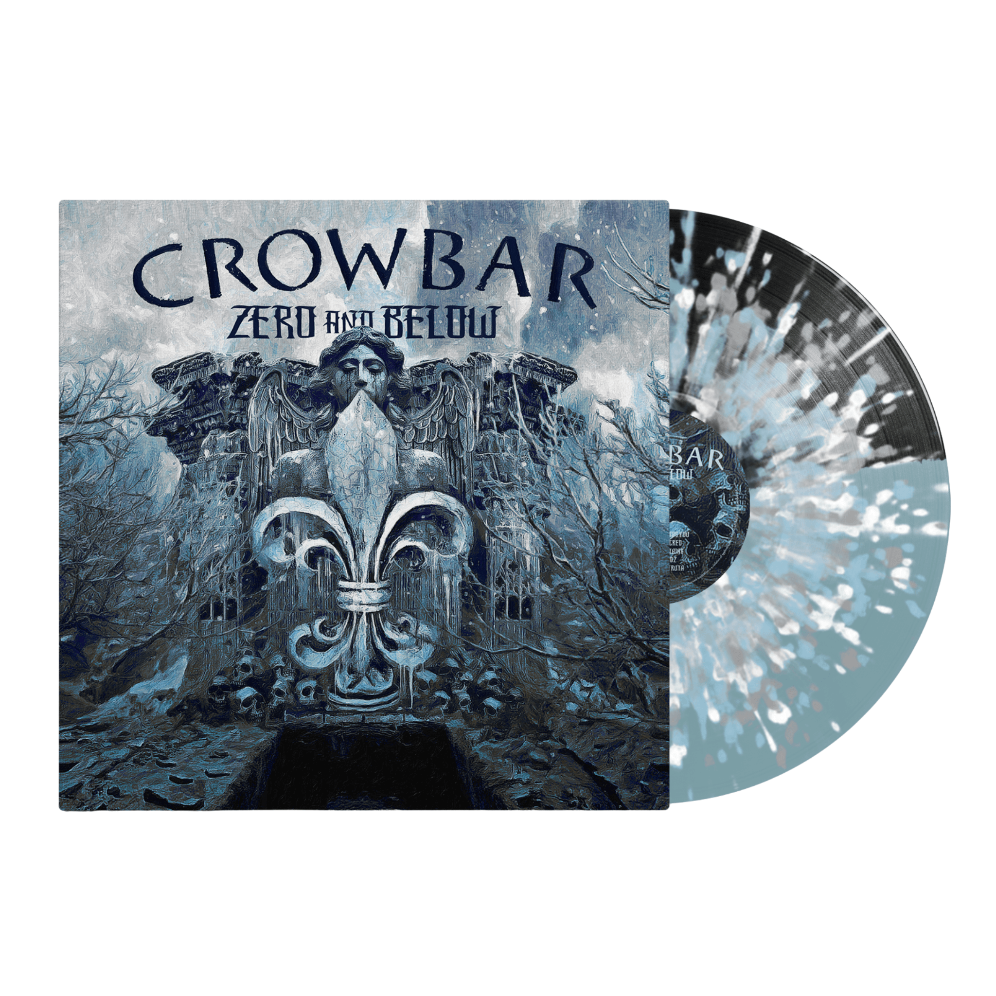 CROWBAR 'ZERO AND BELOW' LP (Half Black Half Blue w/ White, Blue, and Silver Splatter Vinyl)