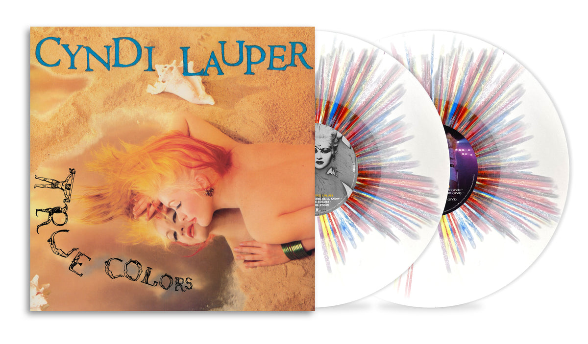 CYNDI LAUPER 'TRUE COLORS' 2LP (40th Anniversary, Rainbow Sprinkle Vinyl)