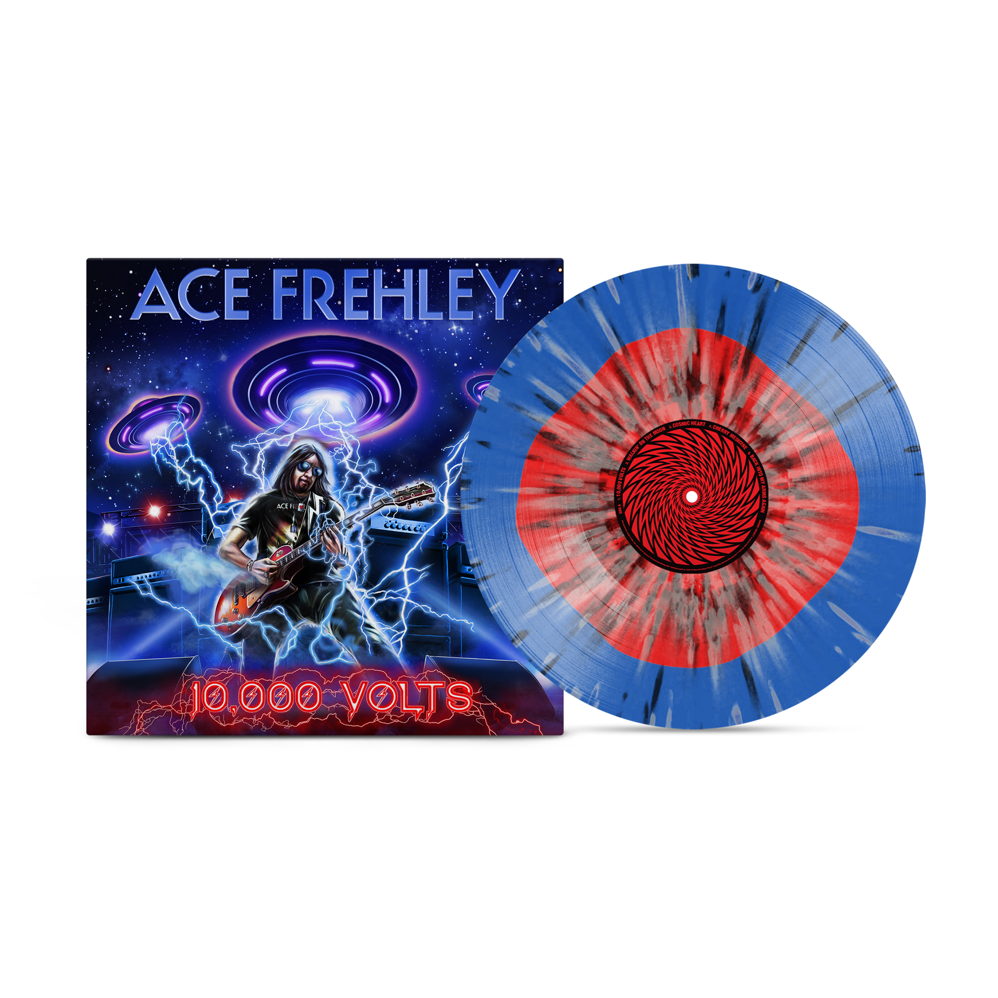 ACE FREHLEY '10,000 VOLTS' LP (Color In Color Splatter Vinyl)