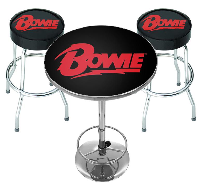 ROCKSAX DAVID BOWIE BAR TABLE SET - LOGO