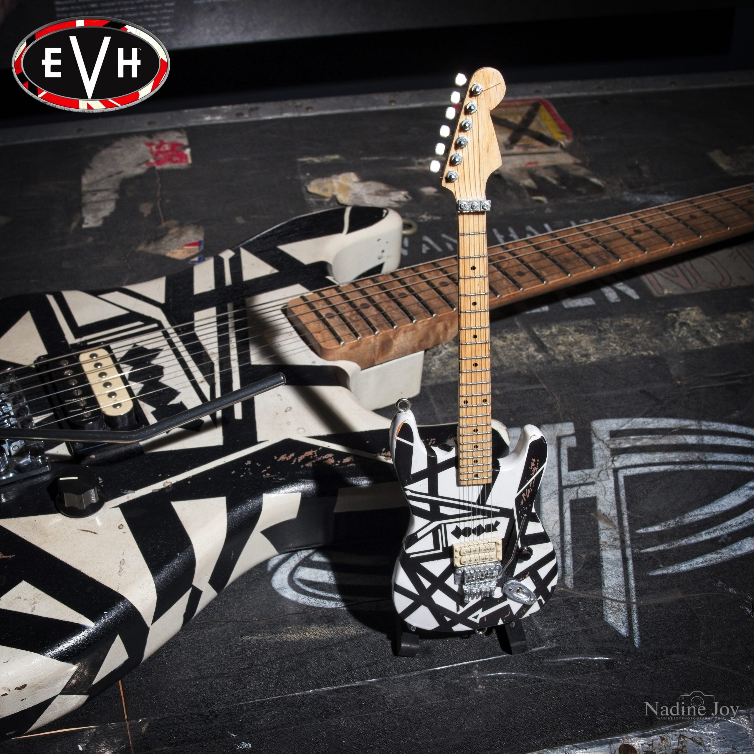 EDDIE VAN HALEN EVH “SHAPES” MINI GUITAR REPLICA COLLECTIBLE - OFFICIALLY LICENSED
