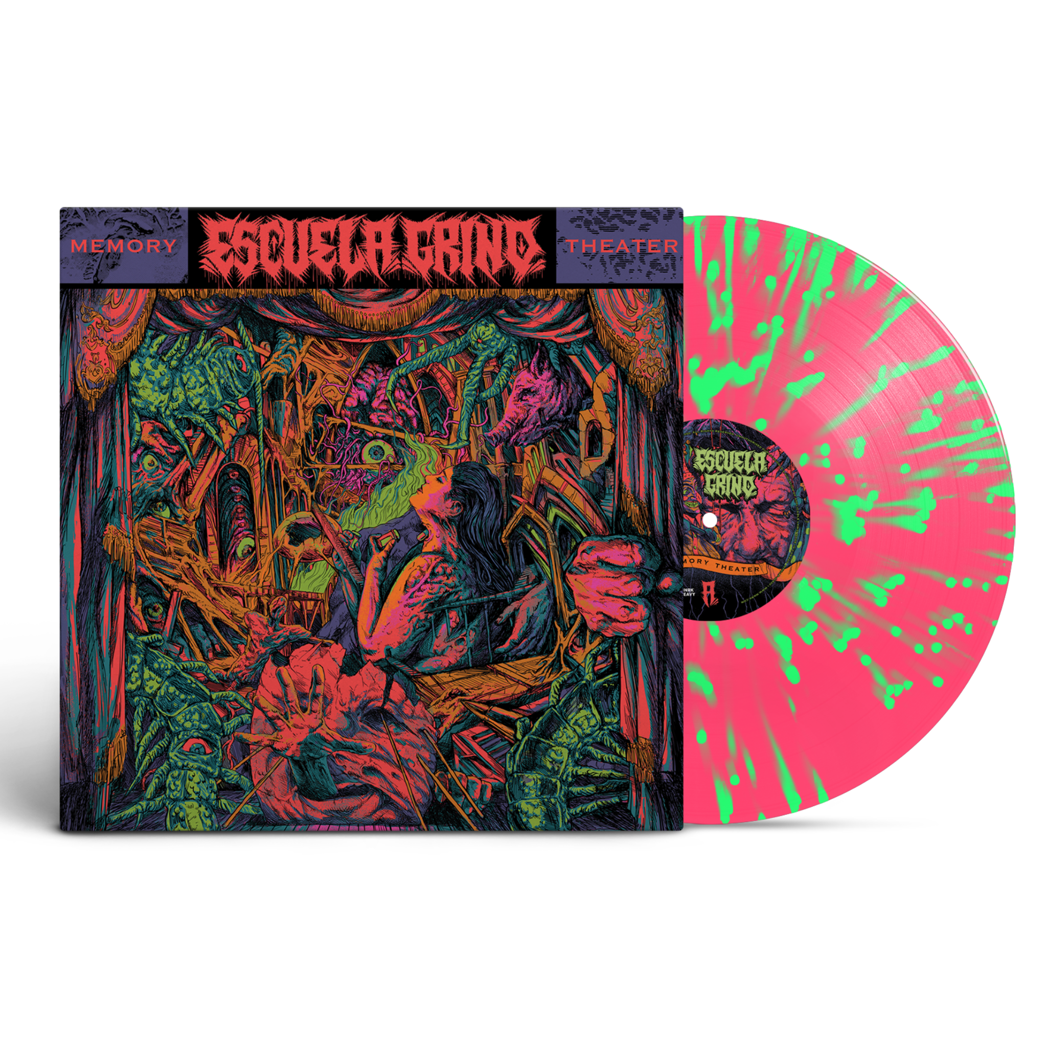 ESCUELA GRIND 'MEMORY THEATER' LP (Hot Pink Splatter Vinyl)