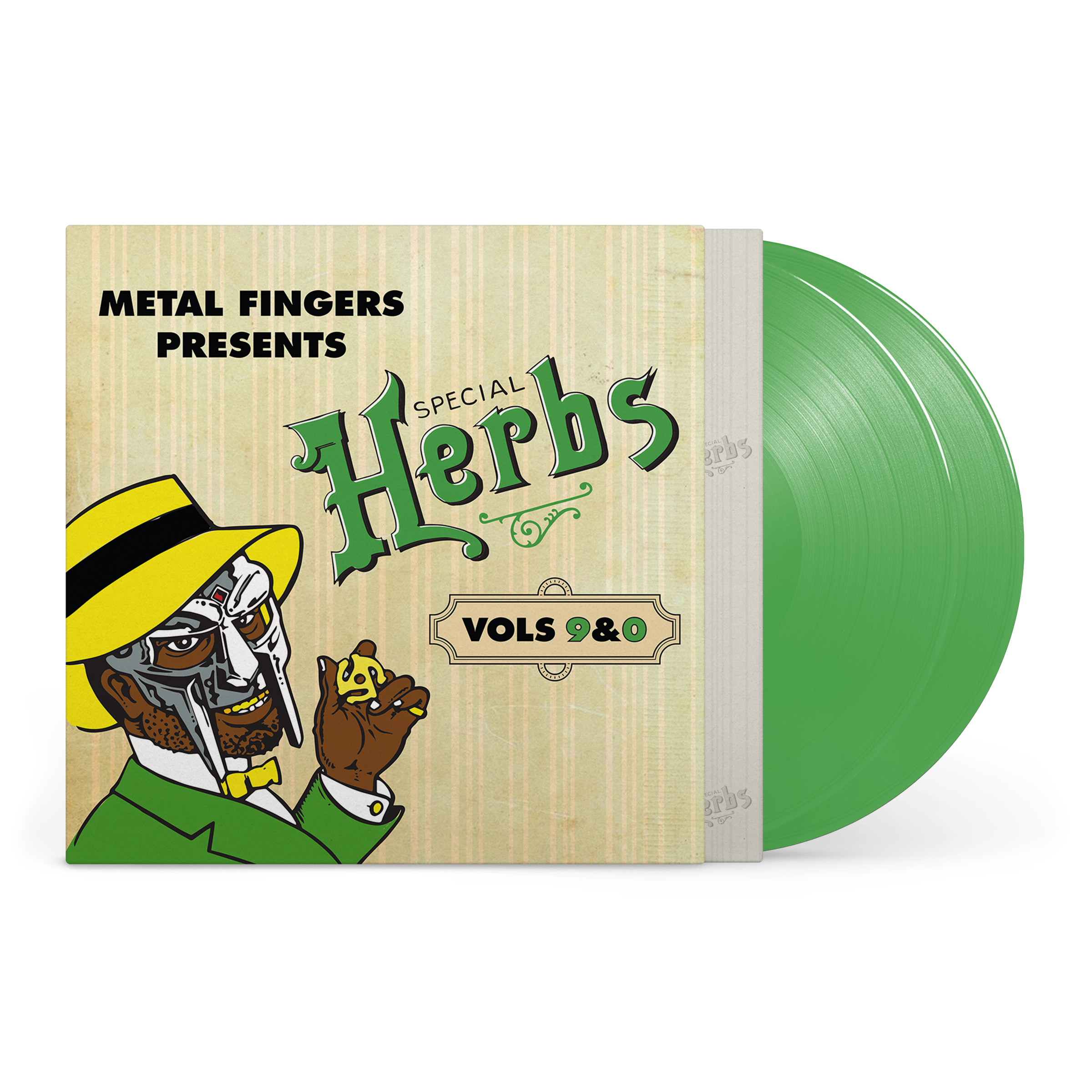 MF DOOM 'METAL FINGERS PRESENTS: SPECIAL HERBS VOL. 9 & 0' 2LP (Evergreen Vinyl)