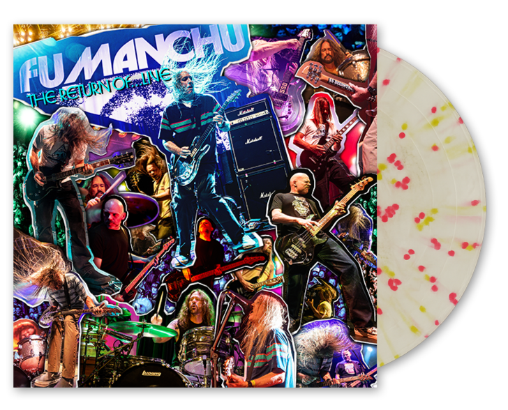 FU MANCHU ‘THE RETURN OF...LIVE’ LP (Limited Edition — Only 250 Made, Splatter with Insomnia Effect Vinyl)