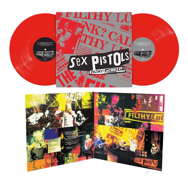 SEX PISTOLS 'FILTHY LUCRE LIVE' 2LP (30th Anniversary, Red Vinyl)