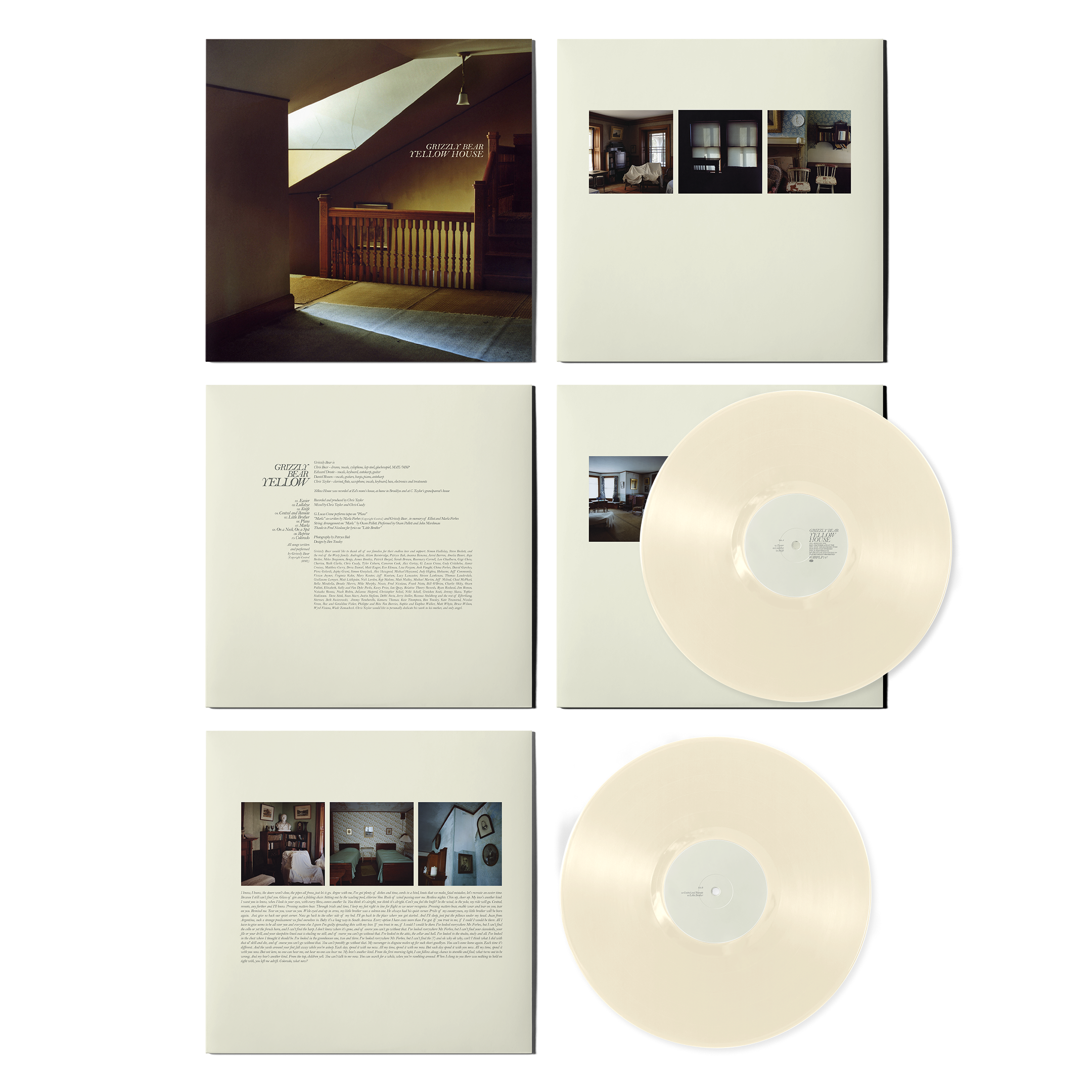GRIZZLY BEAR 'YELLOW HOUSE' 2LP (Cream White Vinyl)