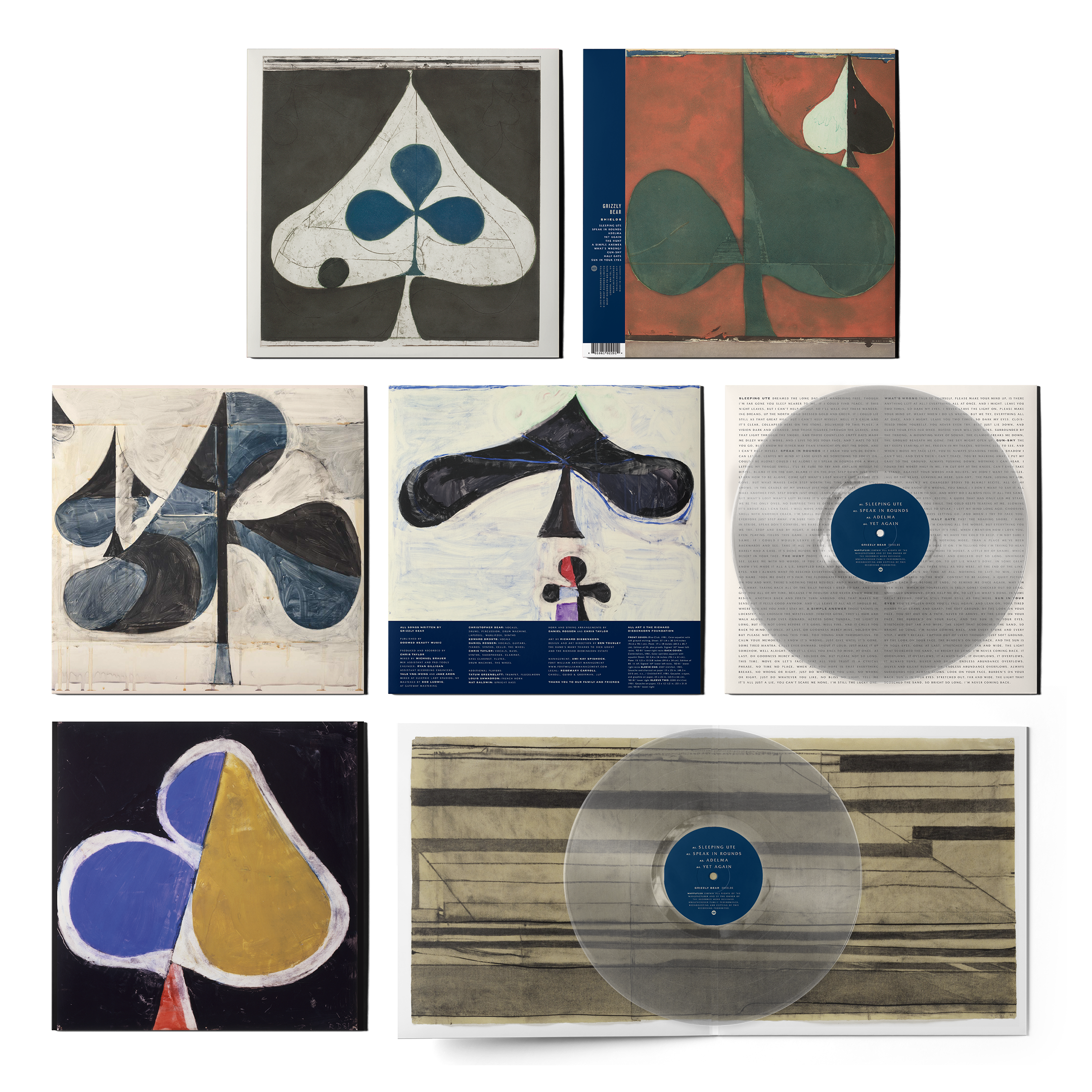 GRIZZLY BEAR 'SHIELDS' 2LP (Transparent Vinyl)