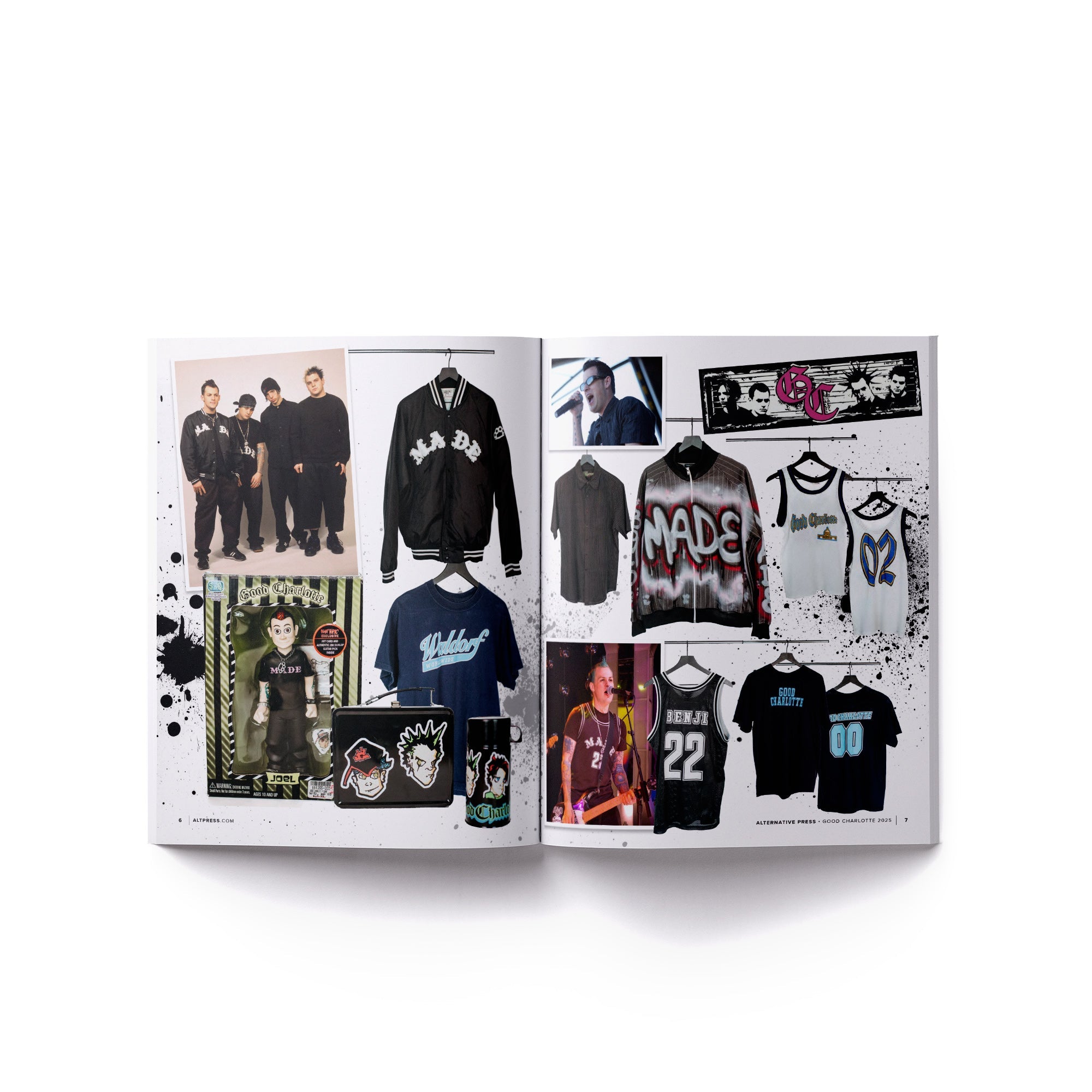GOOD CHARLOTTE x ALTERNATIVE PRESS SPECIAL COLLECTOR’S EDITION MAGAZINE + MADE T-SHIRT