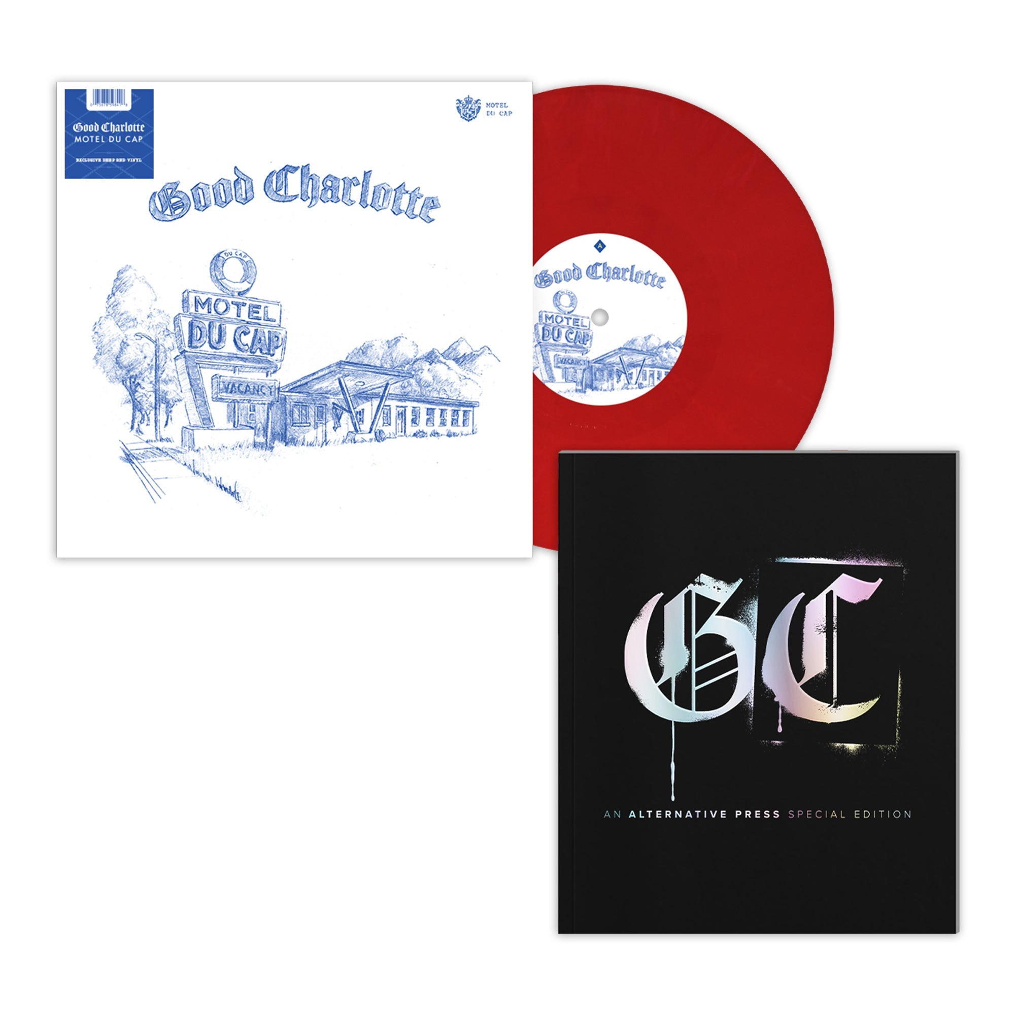 GOOD CHARLOTTE x ALTERNATIVE PRESS SPECIAL COLLECTOR’S EDITION MAGAZINE + ‘MOTEL DU CAP’ LP OR 'YOUNG AND THE HOPELESS' LP (Exclusive Vinyl)