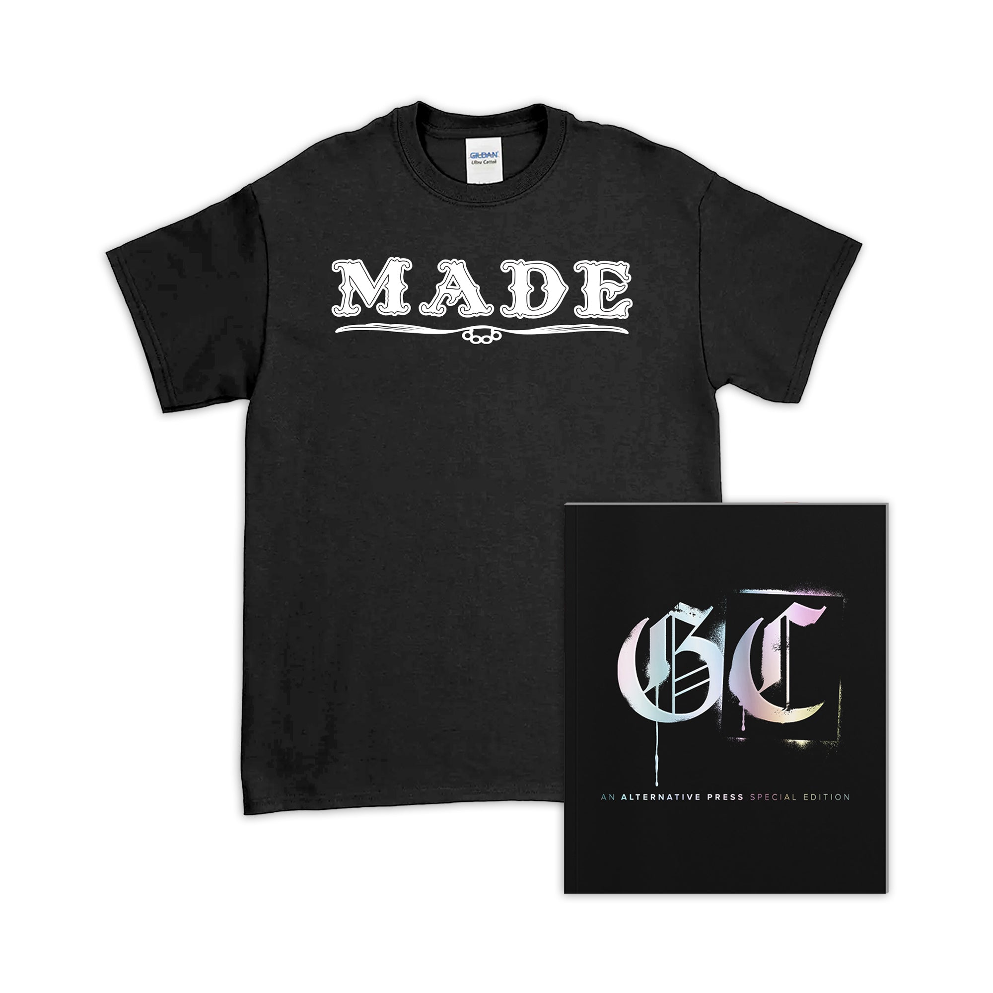 GOOD CHARLOTTE x ALTERNATIVE PRESS SPECIAL COLLECTOR’S EDITION MAGAZINE + MADE T-SHIRT