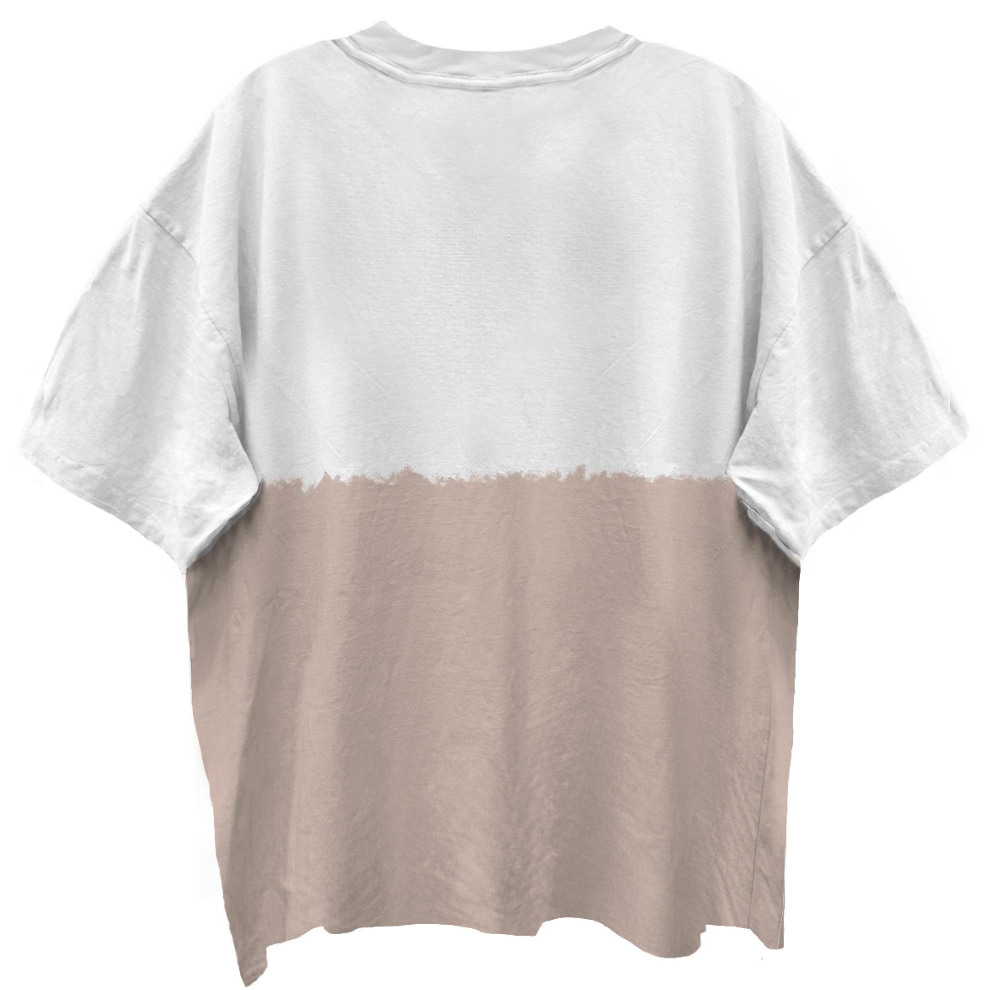 GREEN DAY DOOKIE ALBUM COVER WHITE/SAND DIP DYE WASH T-SHIRT/GIANT VINTAGE T-SHIRT