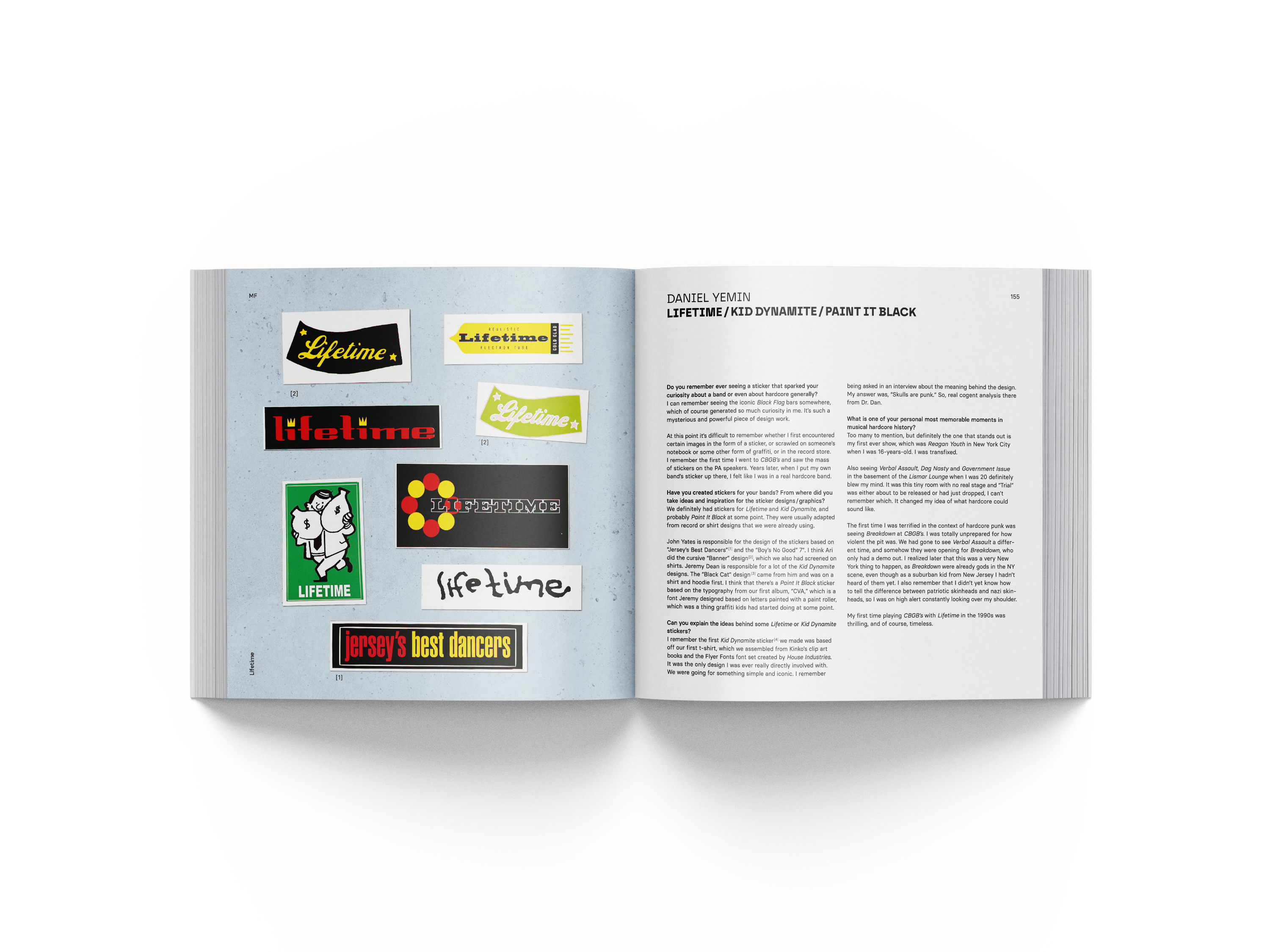 FREE STICKERS WITH EVERY ORDER: A HISTORY OF HARDCORE STICKERS BOOK