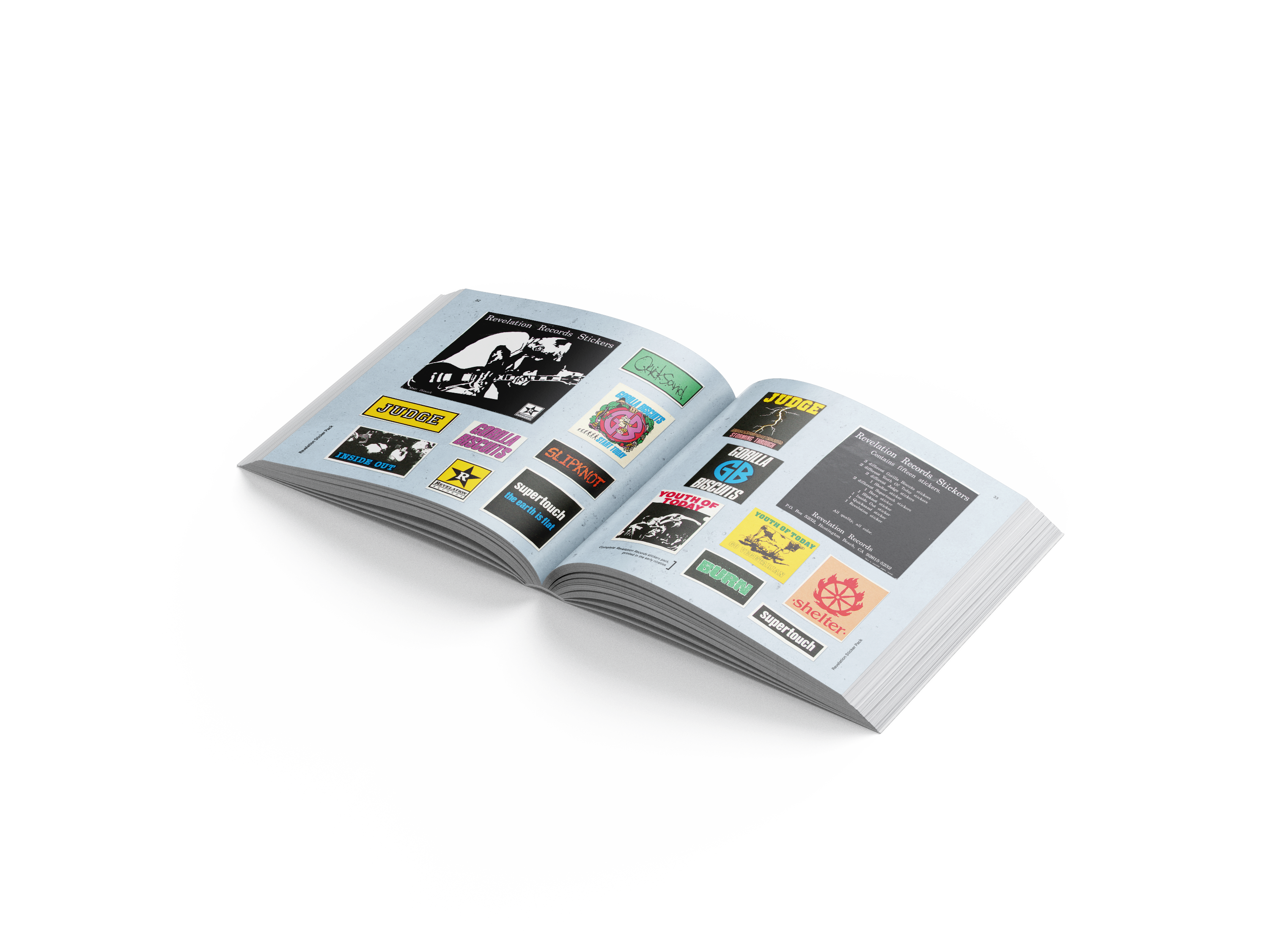 FREE STICKERS WITH EVERY ORDER: A HISTORY OF HARDCORE STICKERS BOOK