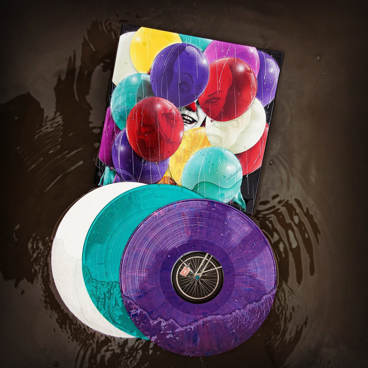 STEPHEN KING'S 'IT ORIGINAL SOUNDTRACK' 3LP (Purple, Green, White Vinyl, Music by Richard Bellis)