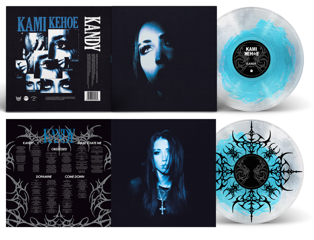 KAMI KEHOE 'KANDY' EP (Exclusive – Only 500 Made, Blue & Silver Sparkle w/ Silk Screen B-Side Vinyl)