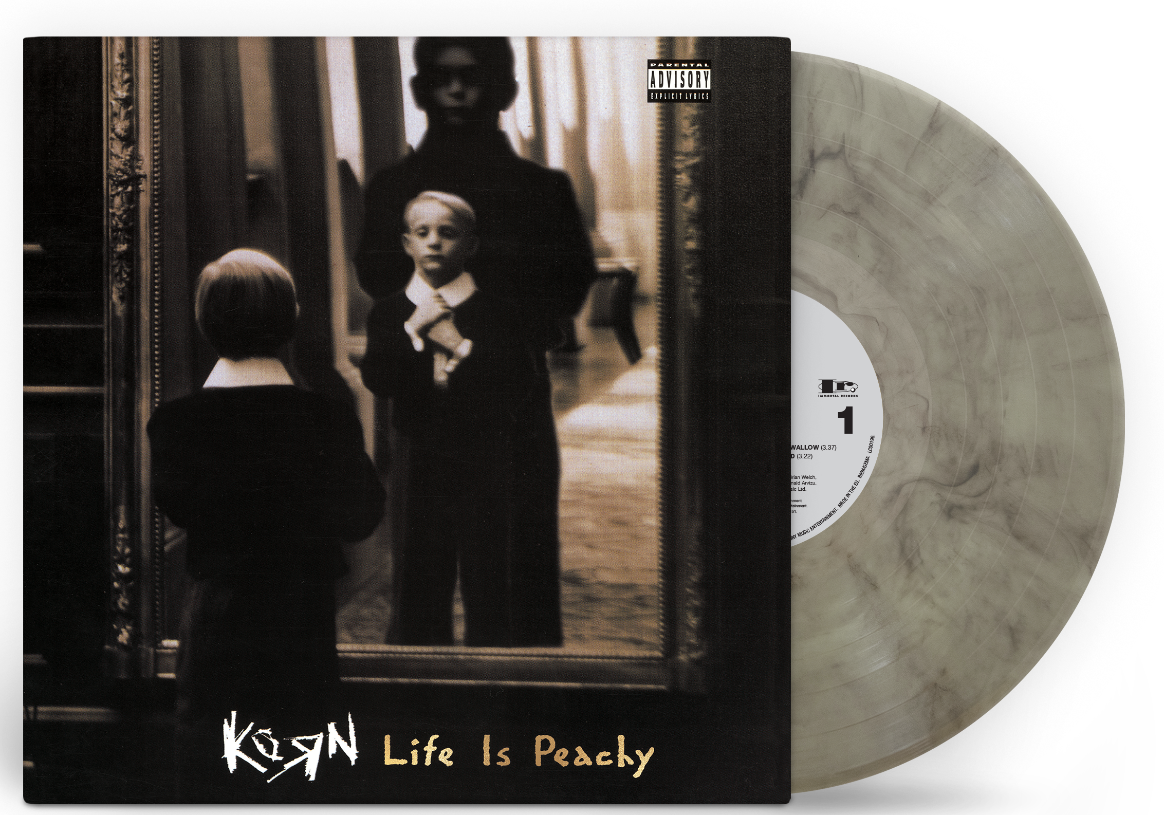 KORN 'LIFE IS PEACHY' LP (Exclusive – Coke Bottle Smoke Vinyl)