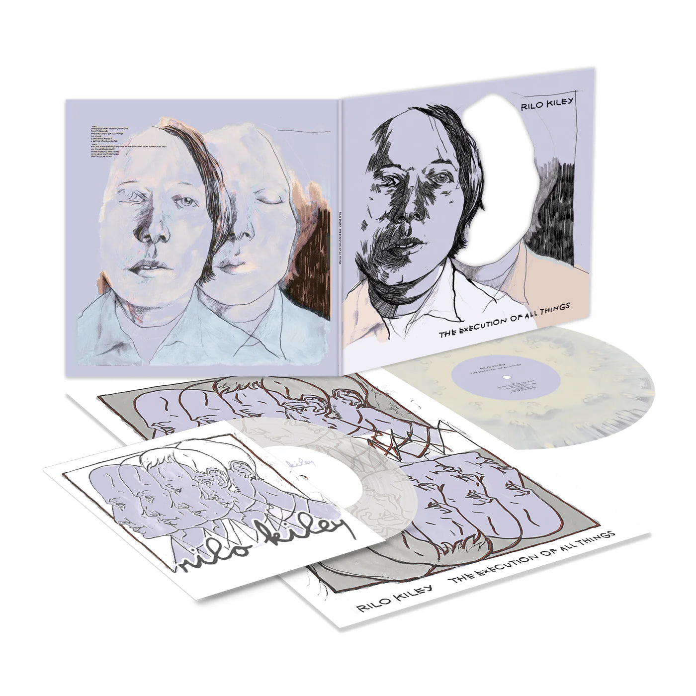 RILO KILEY 'THE EXECUTION OF ALL THINGS (FROZEN LAKE EDITION)' LP + 7" (Cloudy Transparent and Cream Vinyl)