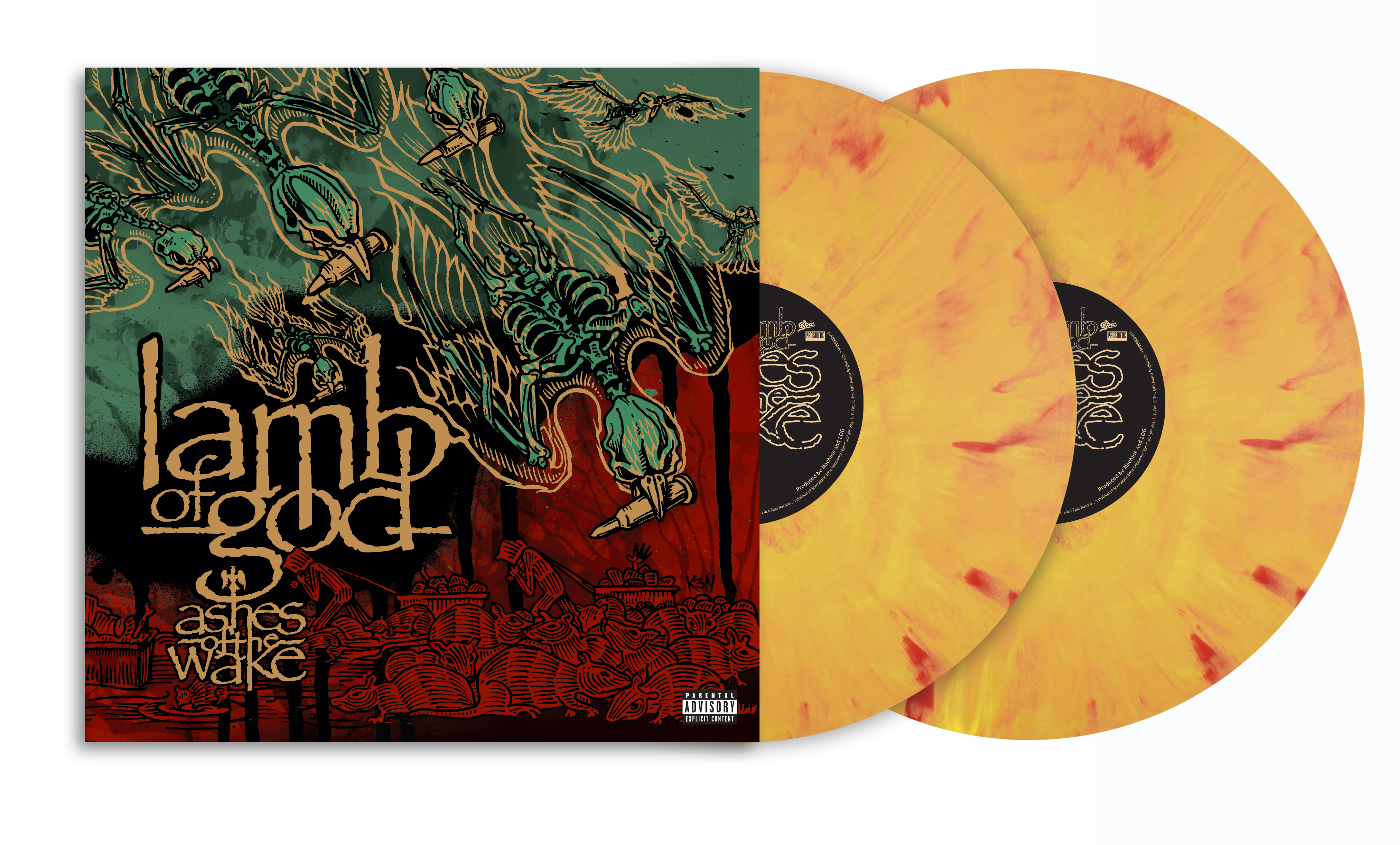 LAMB OF GOD 'ASHES OF THE WAKE' 2LP (Limited Edition – Only 500 Made,