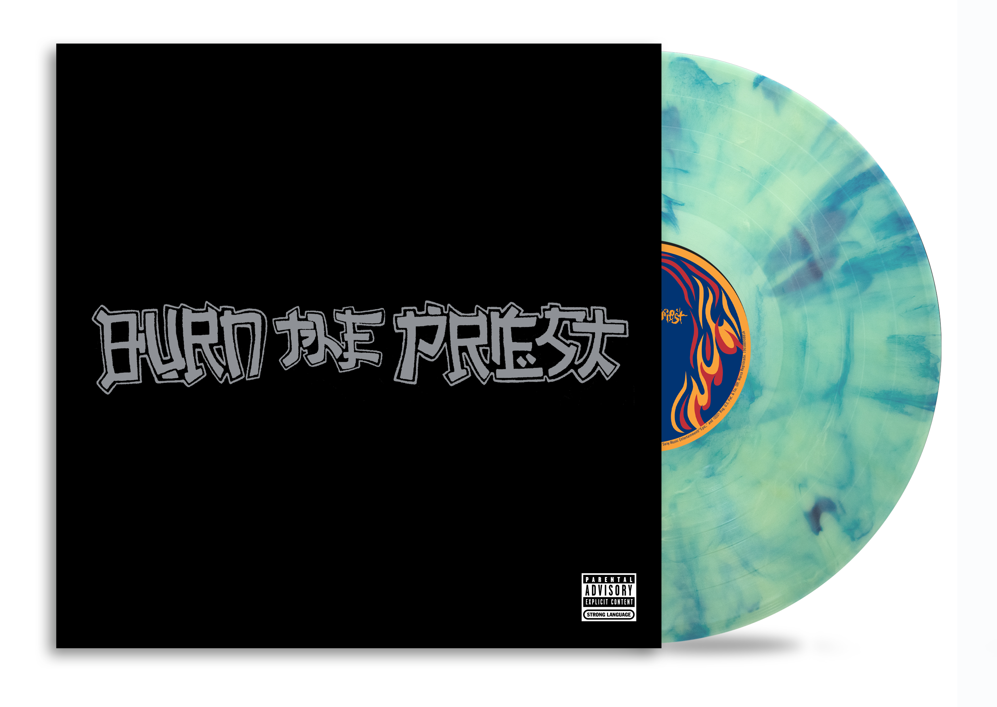 LAMB OF GOD ‘BURN THE PRIEST’ LP (Limited Edition – Only 500 Made, Turquoise with Dark Blue Smoke Vinyl)