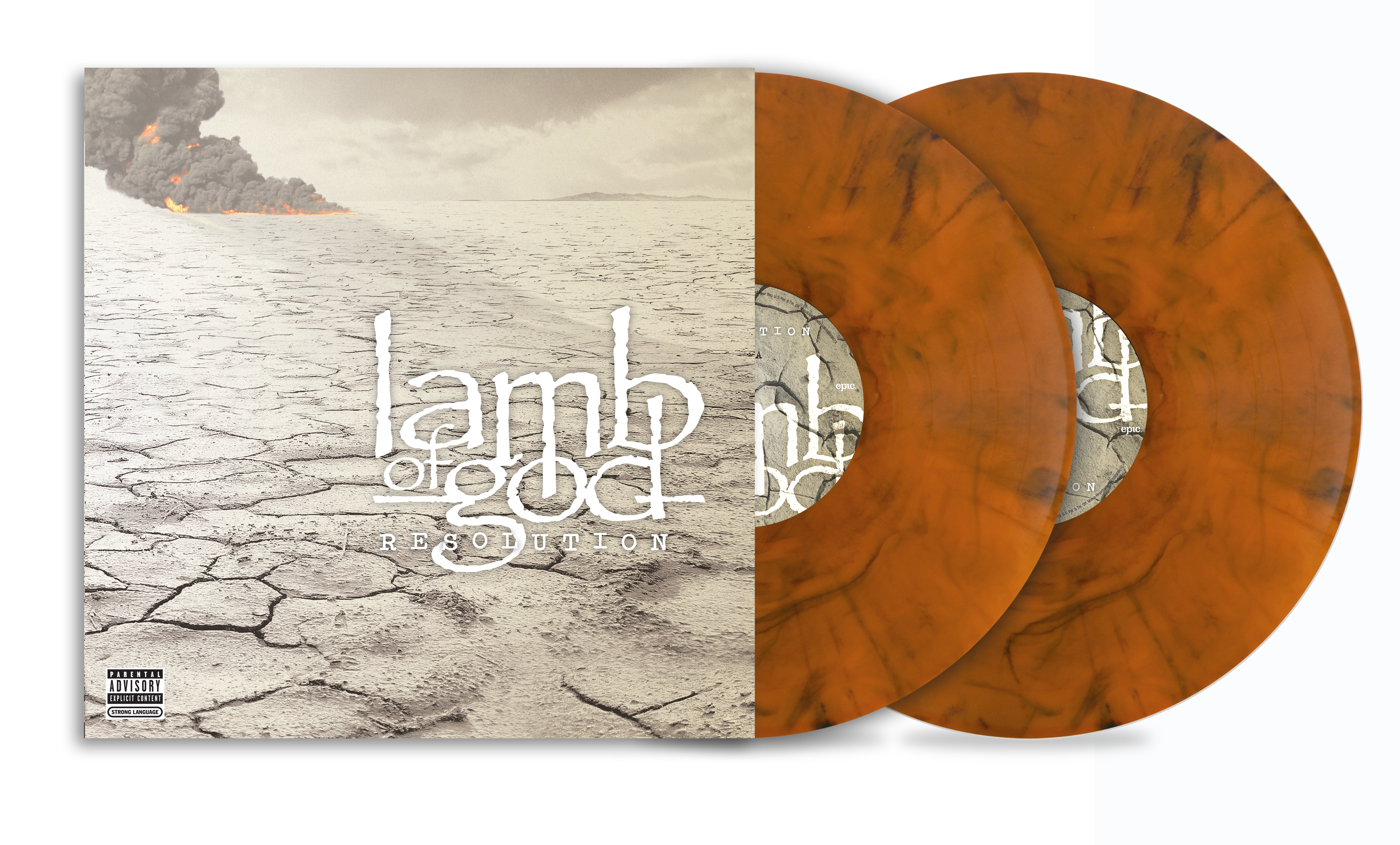 LAMB OF GOD ‘RESOLUTION’ 2LP (Limited Edition – Only 500 Made, Orange Smoke Vinyl)