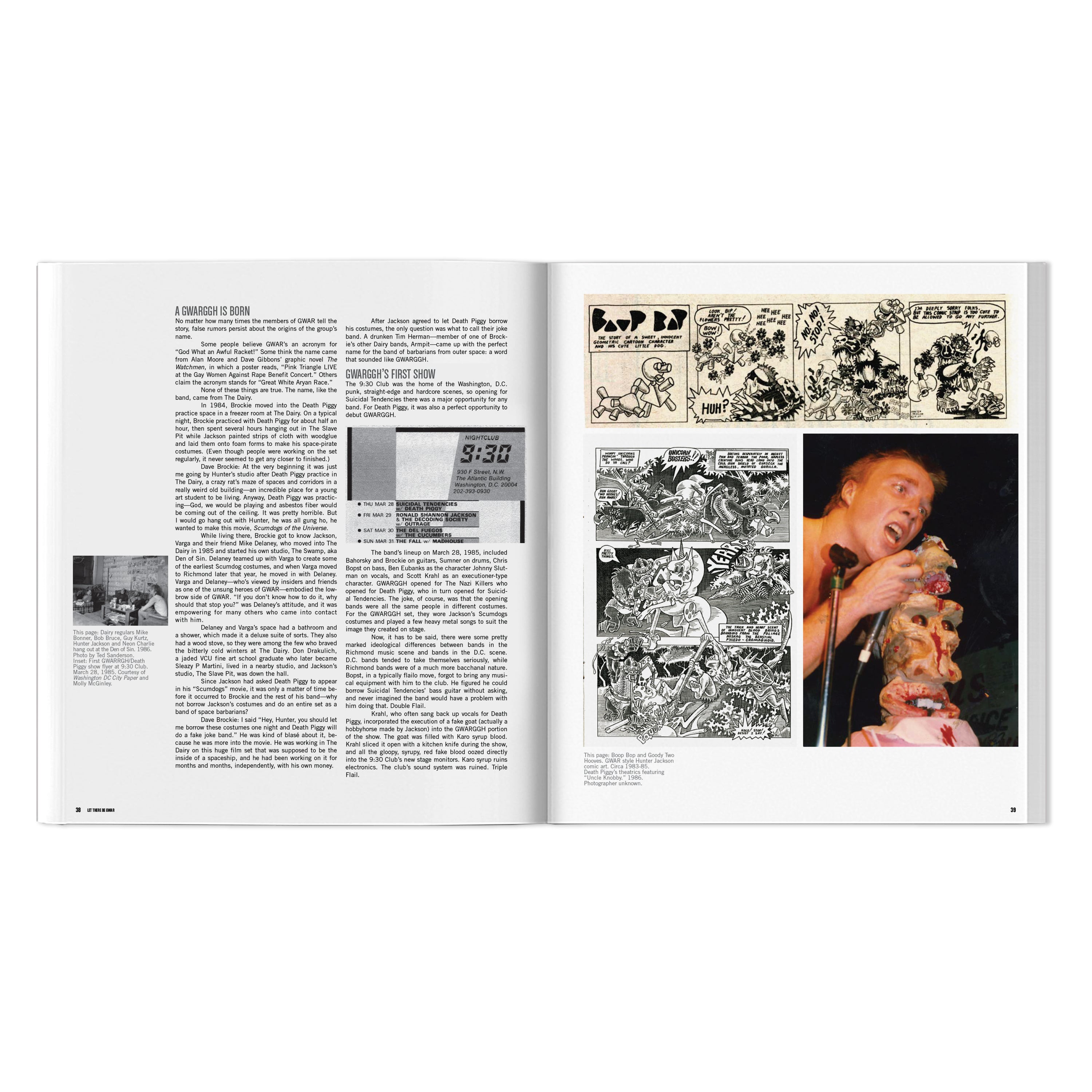 GWAR X BEYOND THE STREETS SIGNED "LET THERE BE GWAR" BOOK