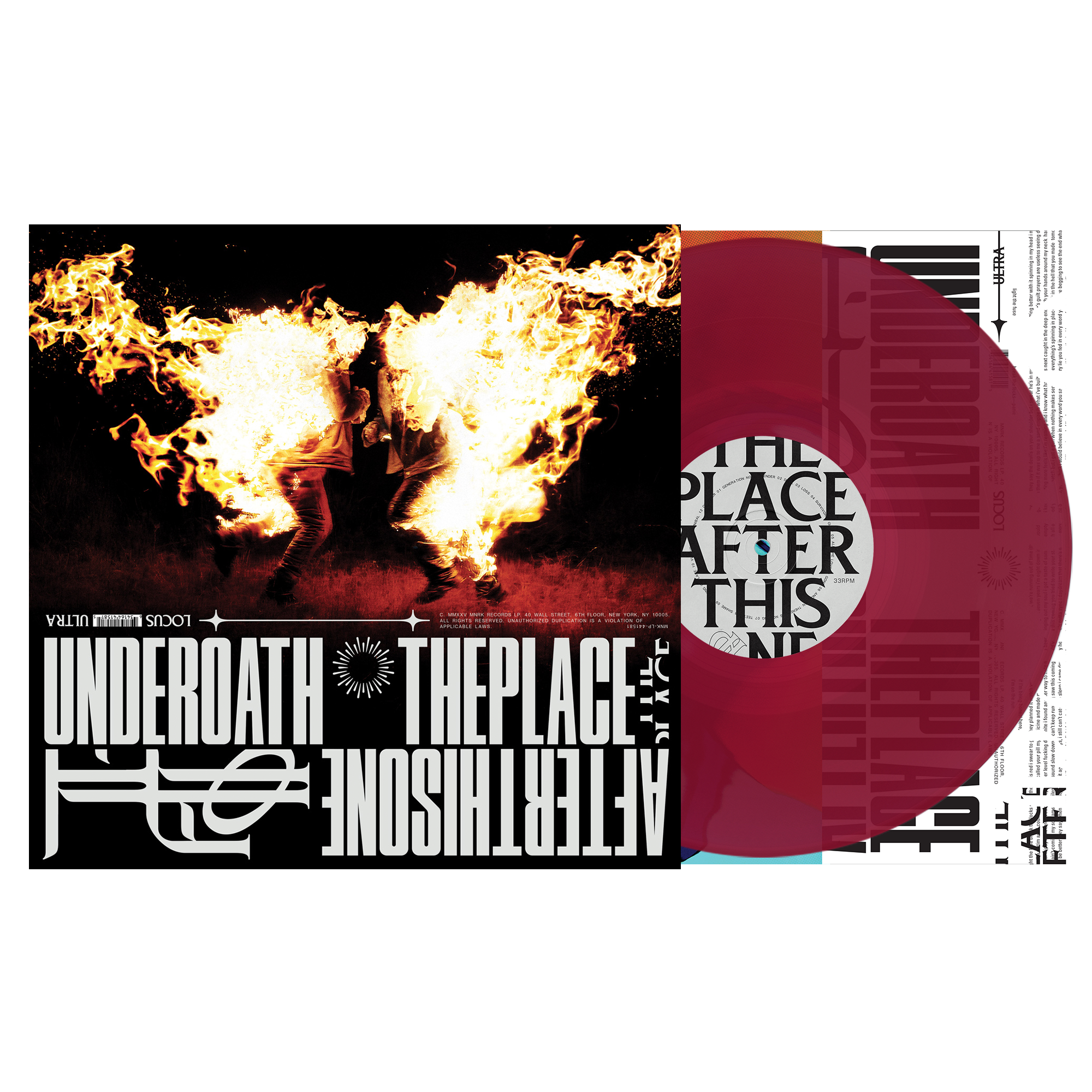 UNDEROATH 'THE PLACE AFTER THIS ONE' LP (Ruby Vinyl)