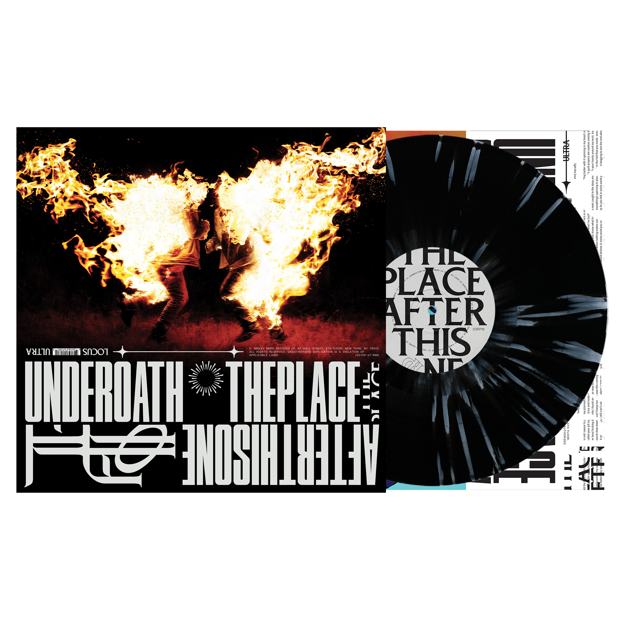 UNDEROATH 'THE PLACE AFTER THIS ONE' LP (Black/White Splatter Vinyl)