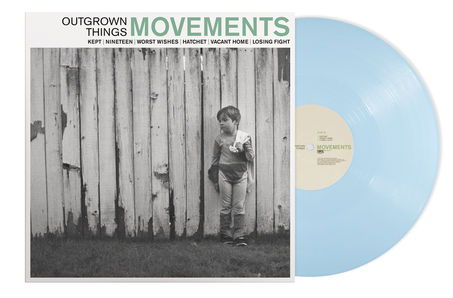 MOVEMENTS ‘OUTGROWN THINGS’ 10" (Limited Edition – Only 300 Made, Opaque Baby Blue Vinyl)