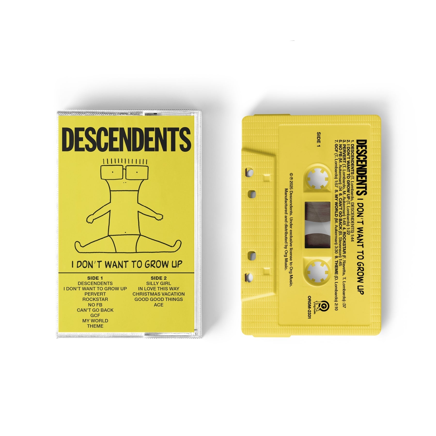 DESCENDENTS ‘I DON'T WANT TO GROW UP’ CASSETTE