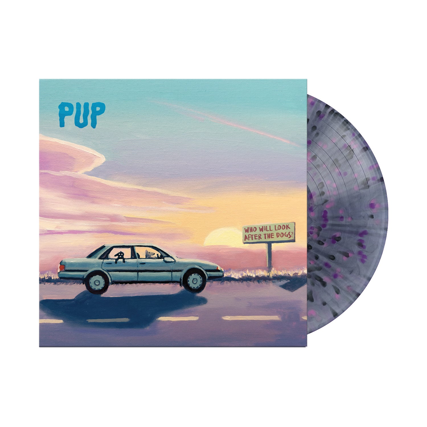 PUP 'WHO WILL LOOK AFTER THE DOGS?' LP (Black Smoke, Pink & Purple Splatter Vinyl)