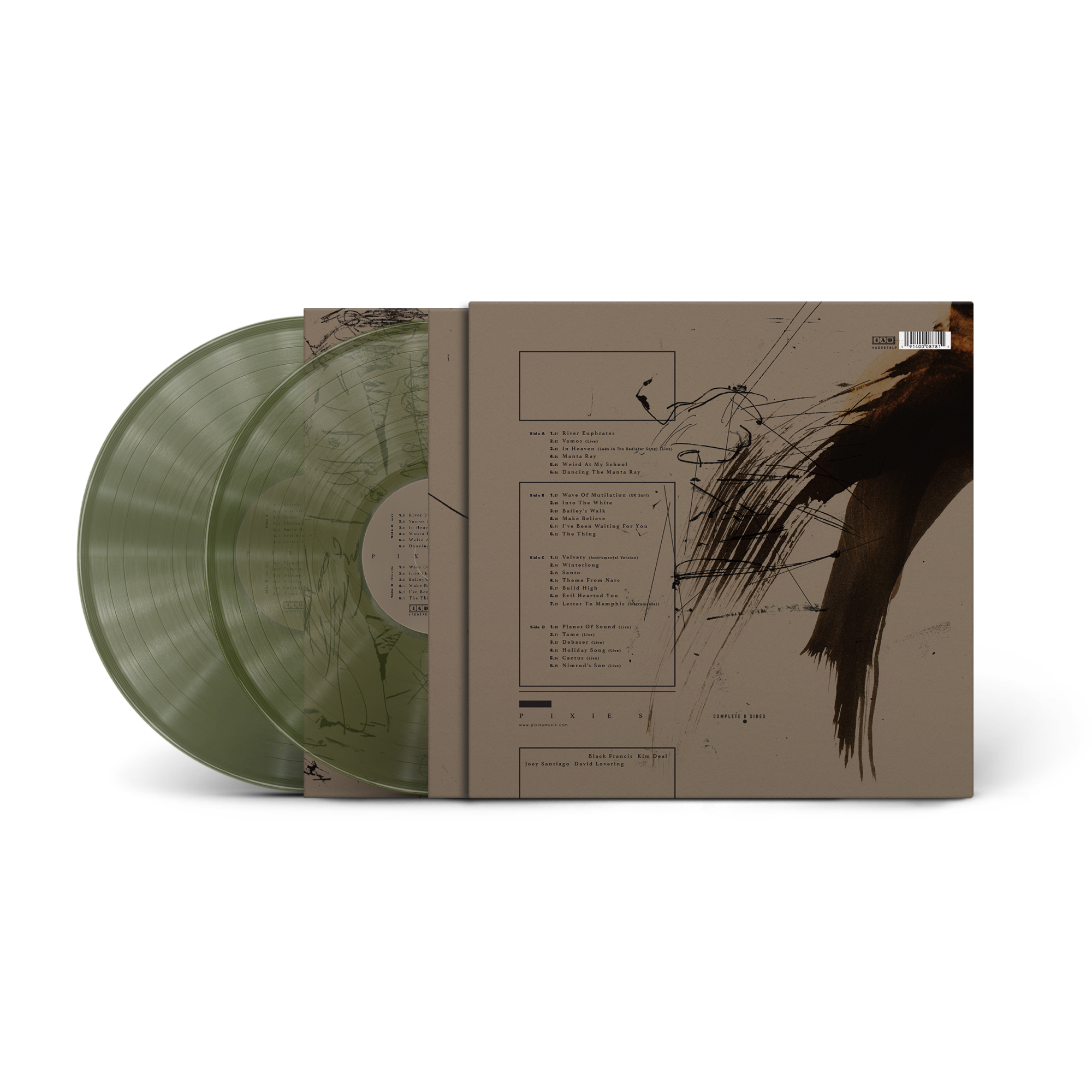 PIXIES ‘COMPLETE B SIDES: 1988-97’ 2LP (Exclusive – Limited to 1000, Seaweed Green Vinyl)