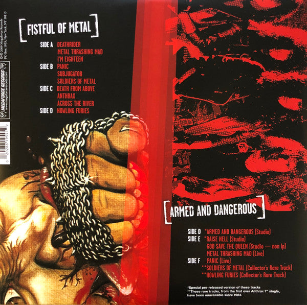 ANTHRAX 'FISTFUL OF METAL/ARMED AND DANGEROUS' 3LP