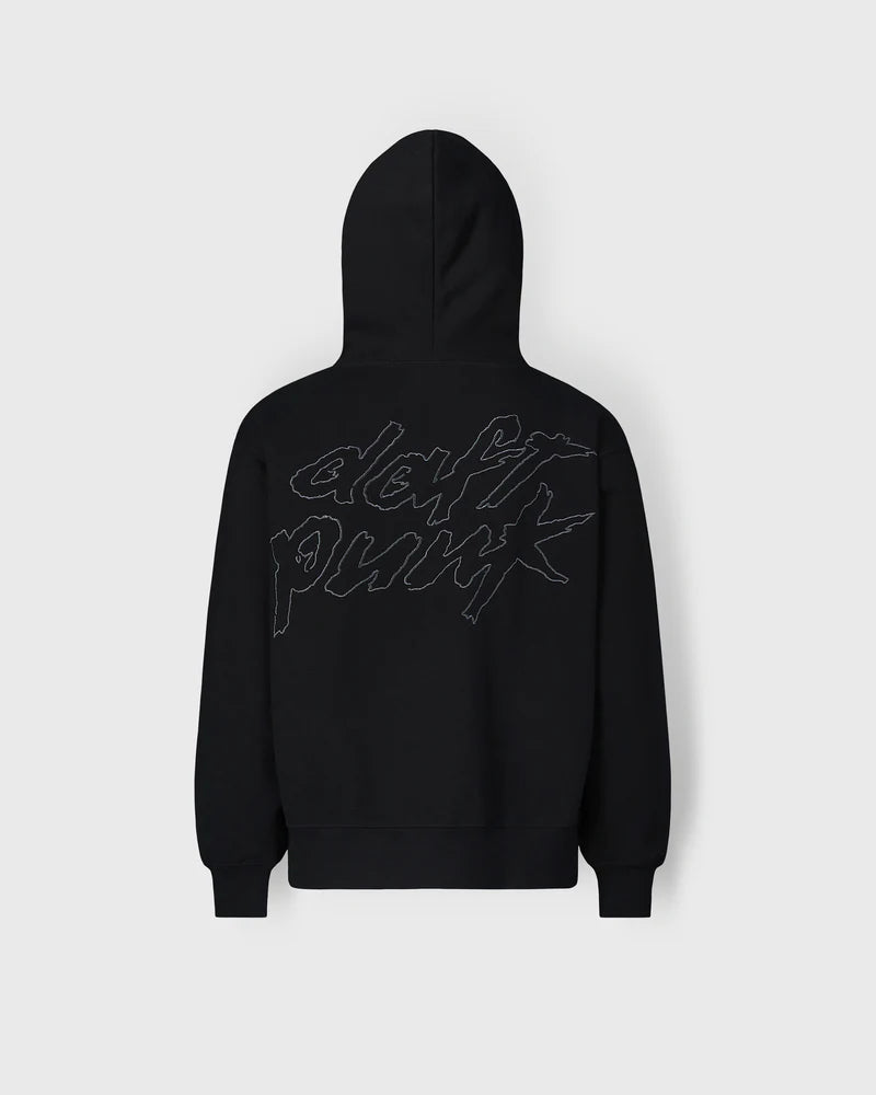 DAFT PUNK x PLEASURES RAM ZIP HOODIE (Black)