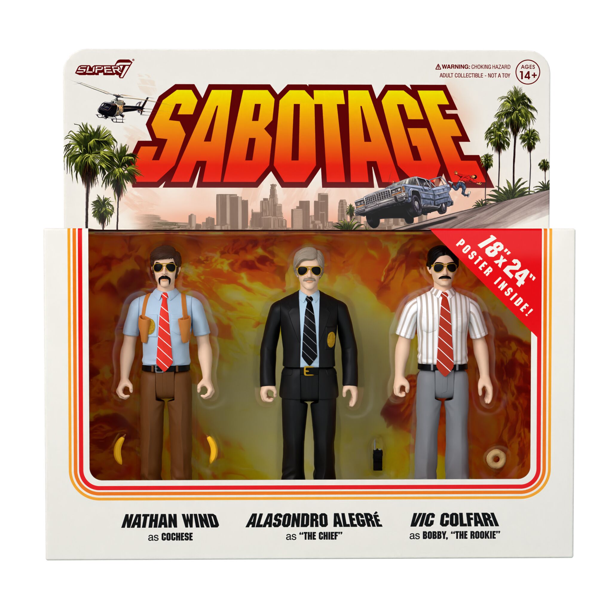 BEASTIE BOYS SABOTAGE WAVE 3 REACTION ACTION FIGURE THREE PACK