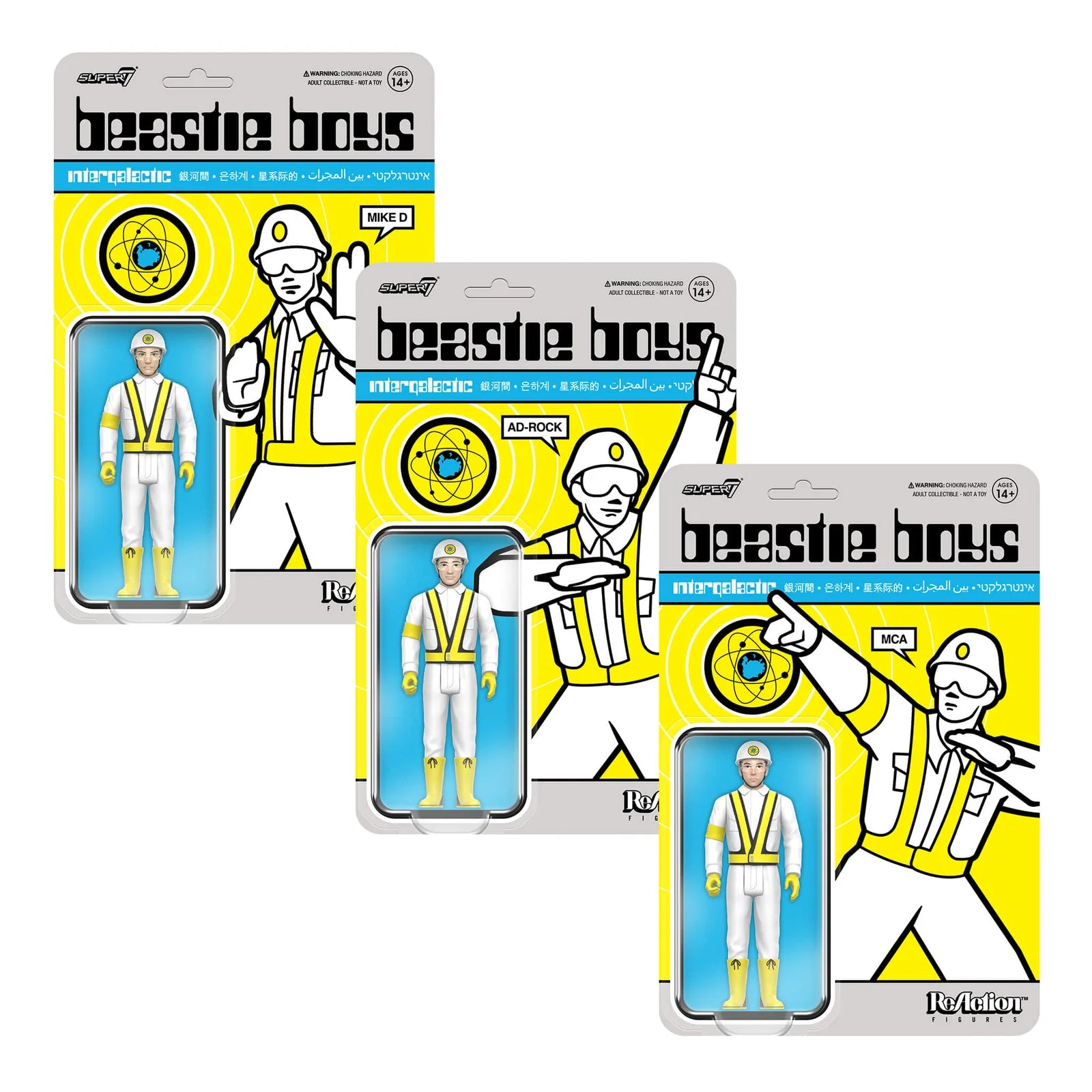 BEASTIE BOYS REACTION FIGURES WAVE 4 (INTERGALACTIC CROSSING GUARD) -