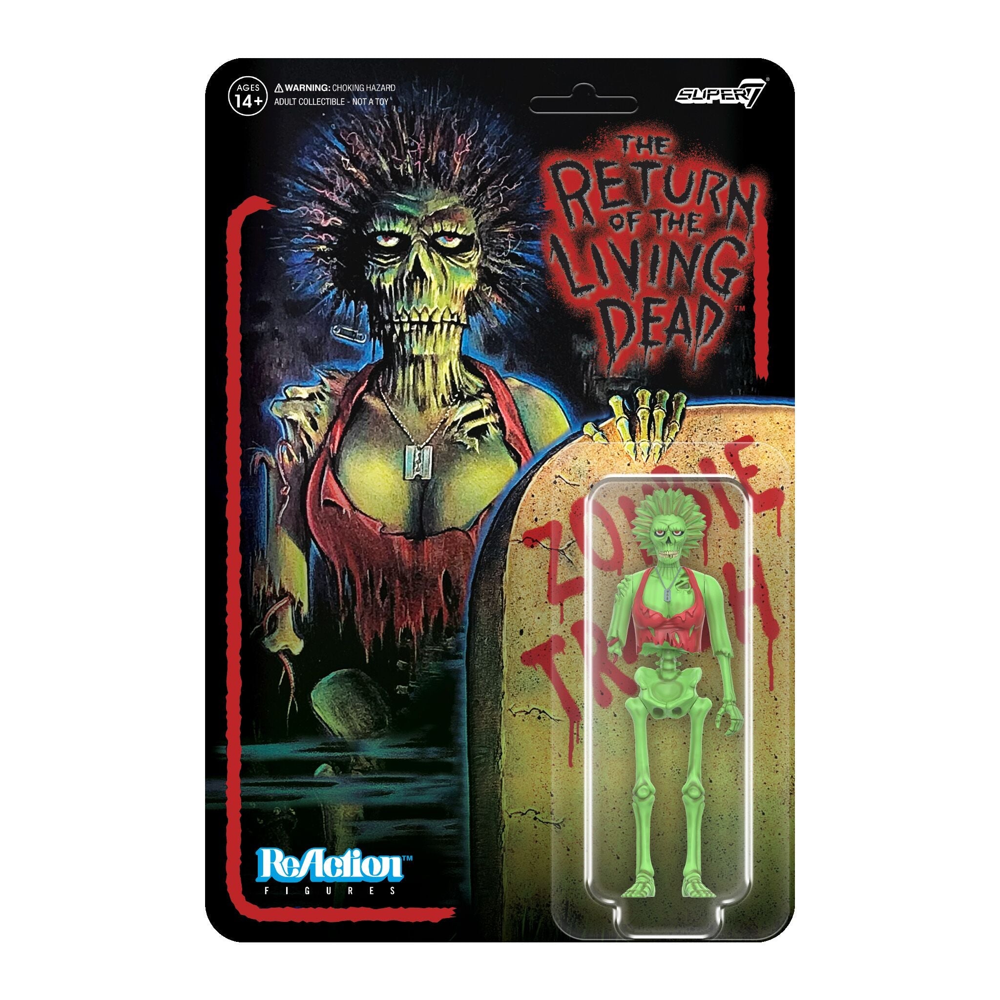 RETURN OF THE LIVING DEAD REACTION WAVE 1 - ZOMBIE TRASH ACTION FIGURE