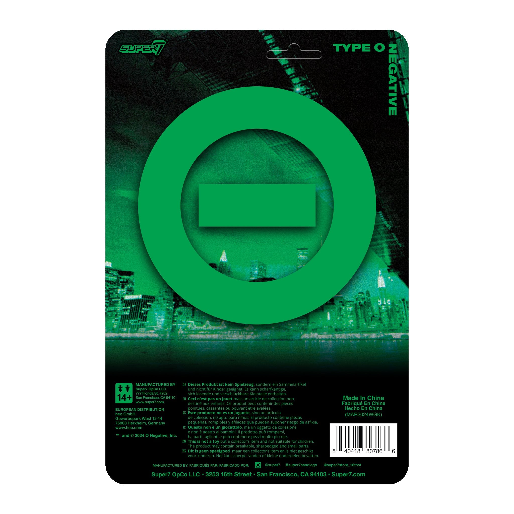 TYPE O NEGATIVE PETER STEELE (WORLD COMING DOWN) REACTION FIGURE *EXCLUSIVE*